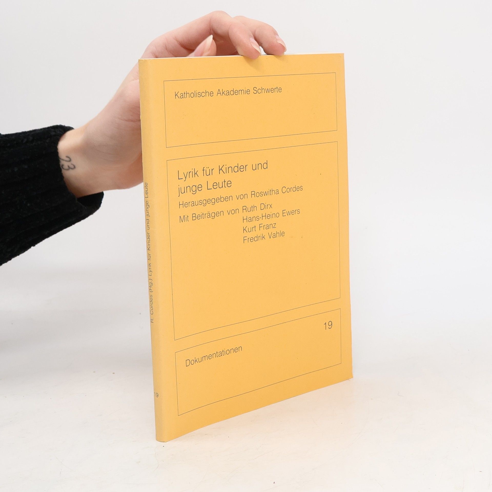 Dokumentationen - 19: Lyrik für Kinder und junge Leute