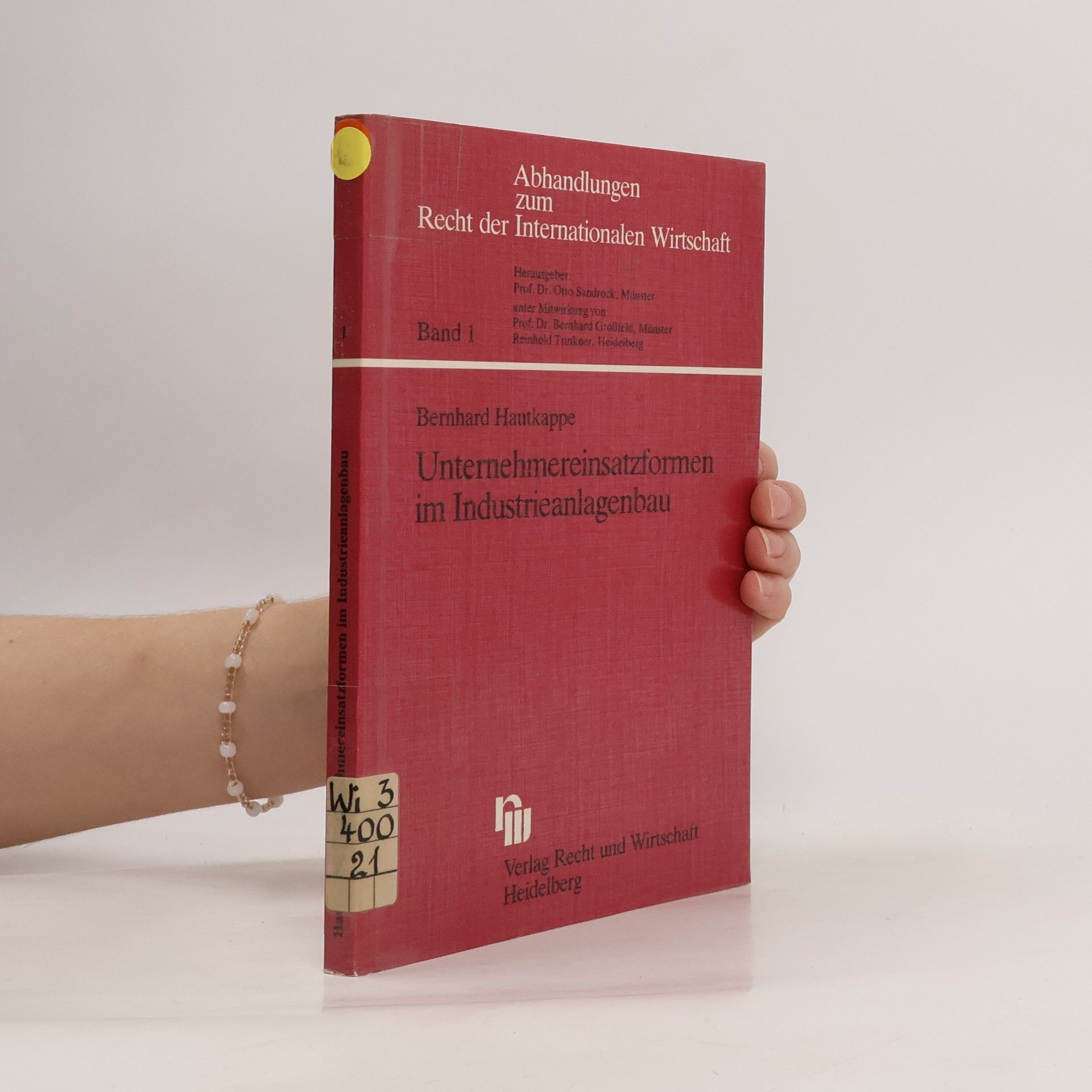 Abhandlungen zum Recht der Internationalen Wirtschaft - 1: Unternehmereinsatzformen im Industrieanlagenbau