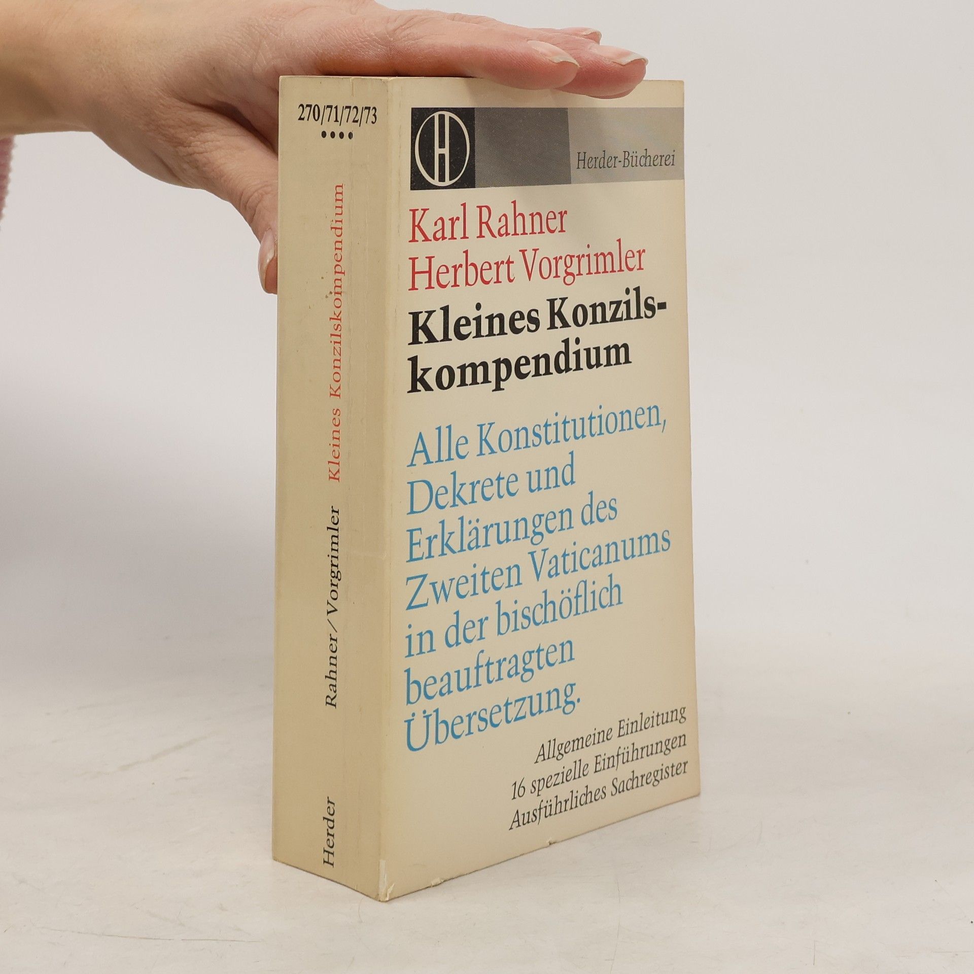 Herbert Vorgrimler Kleines Konzilskompendium