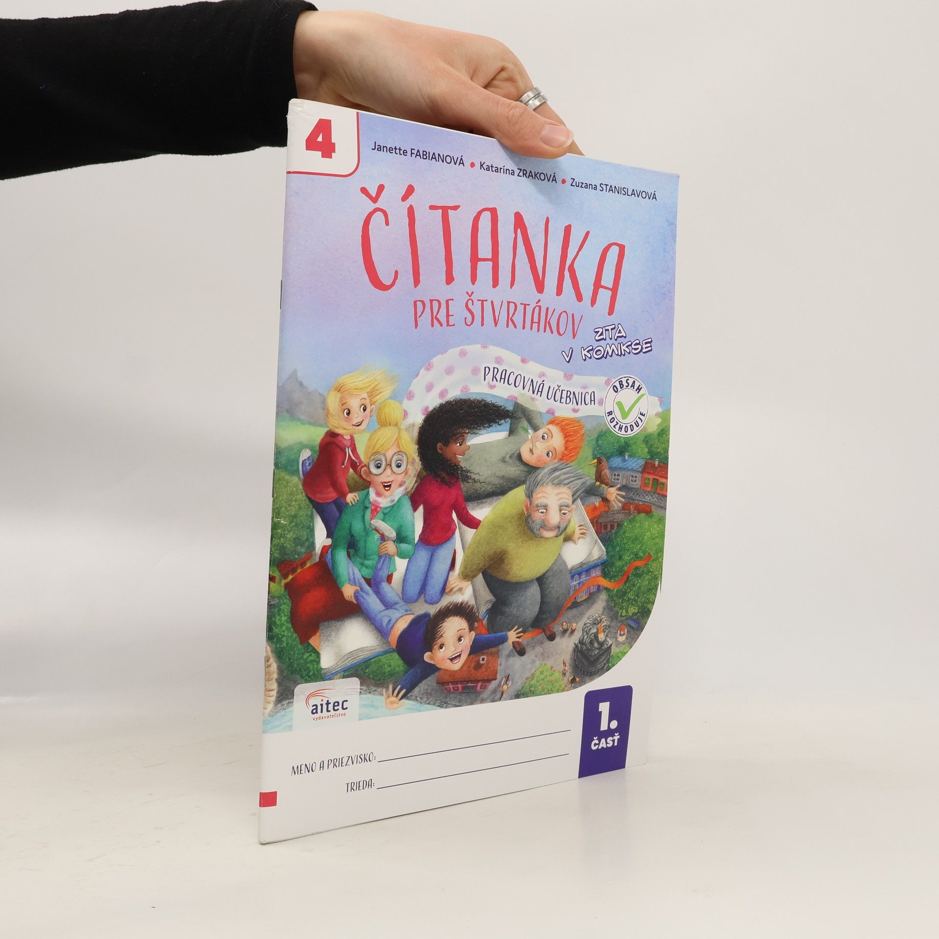 Čítanka pre štvrtákov. Pracovná učebnica 1