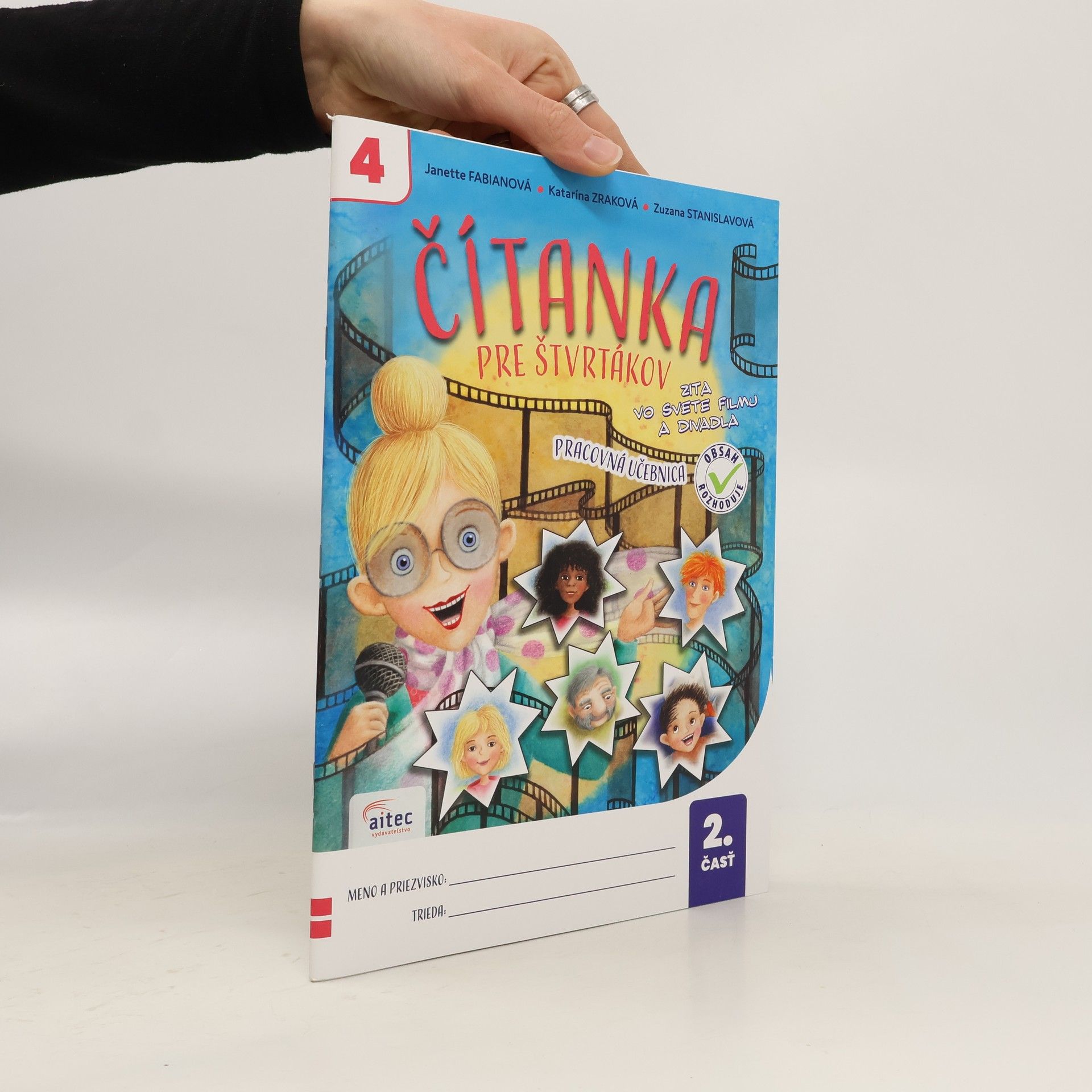 Čítanka pre štvrtákov. Pracovná učebnica 2. čásť