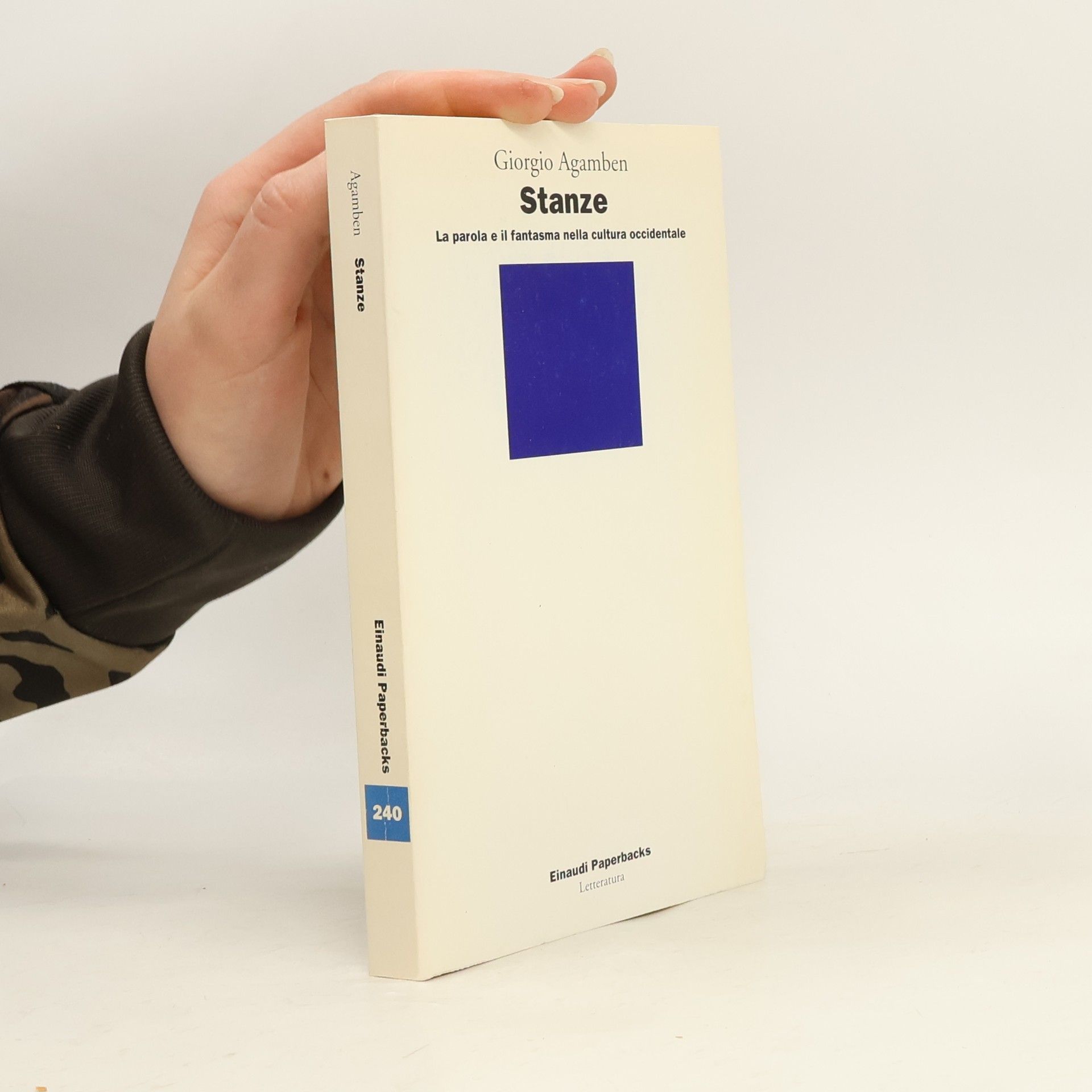 Giorgio Agamben Einaudi Paperbacks - 240: Stanze