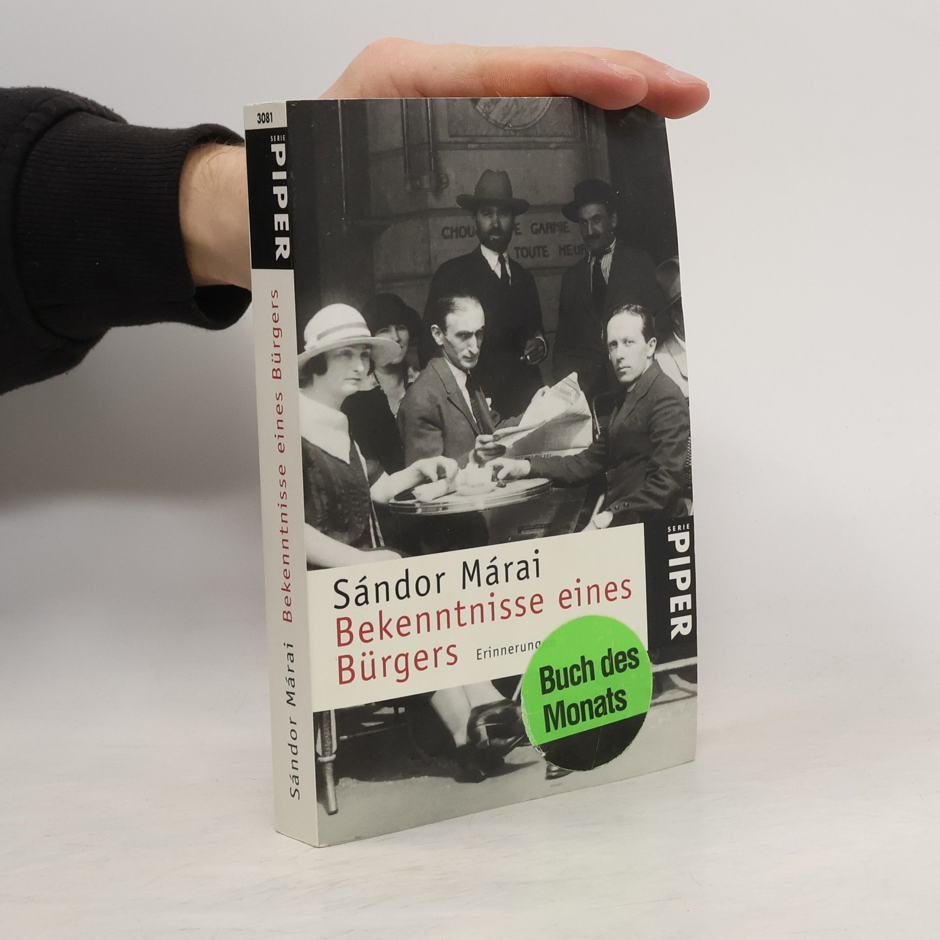 Sándor Márai Bekenntnisse eines Bürgers