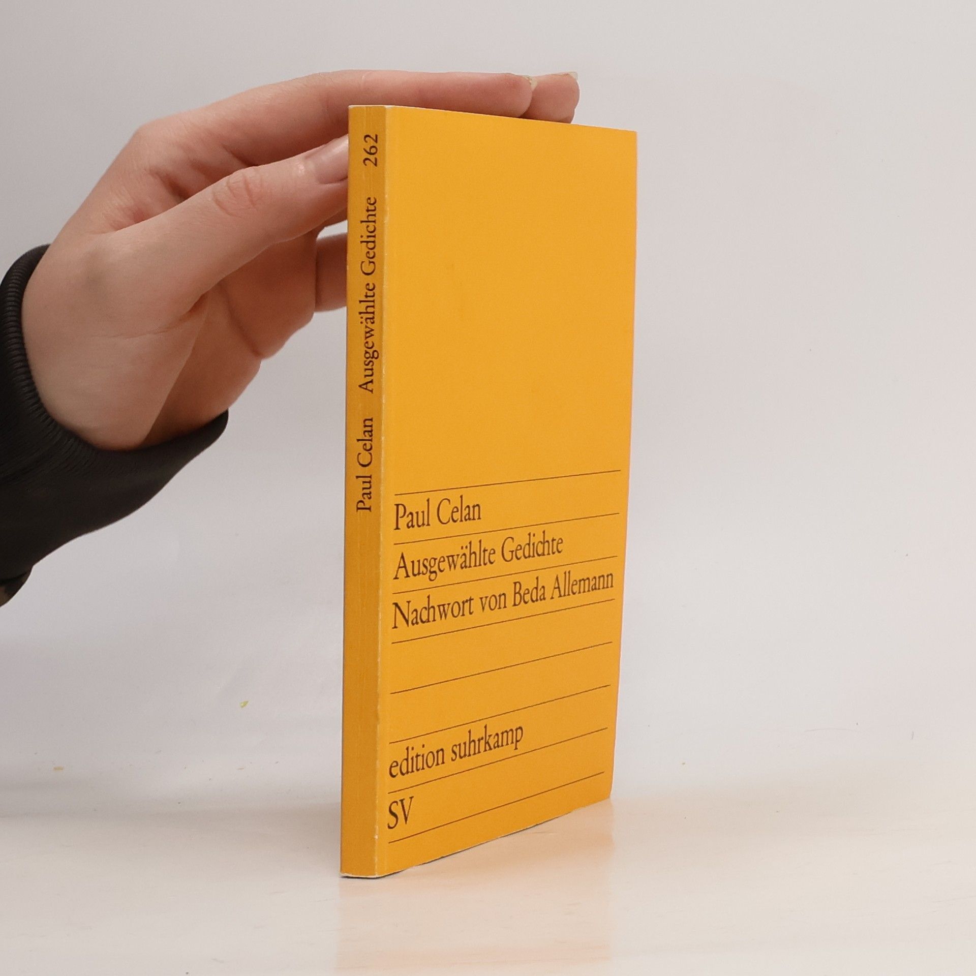 Paul Celan Ausgewählte Gedichte. Nachwort von Beda Allemann