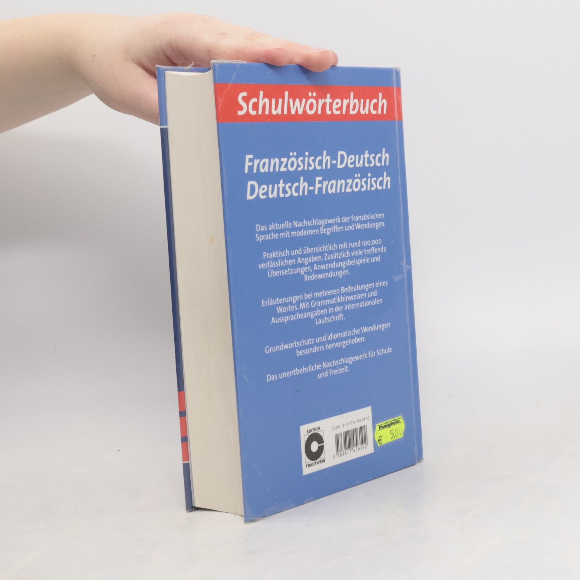 Schulwörterbuch Französisch-Deutsch, Deutsch-Französisch - Edition C