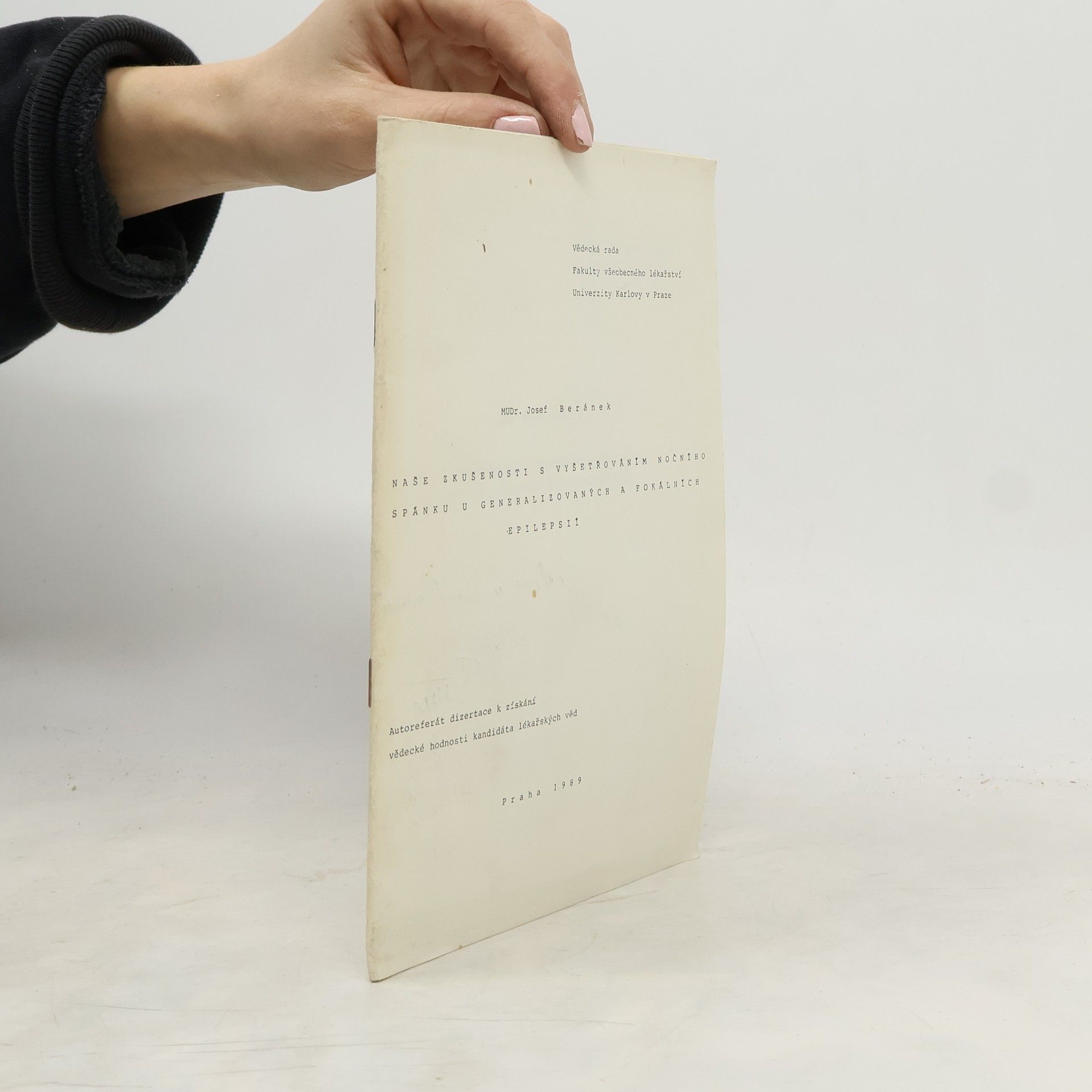 Naše zkušenosti s vyšetřováním nočního spánku u generalizovaných a fokálních epilepsií