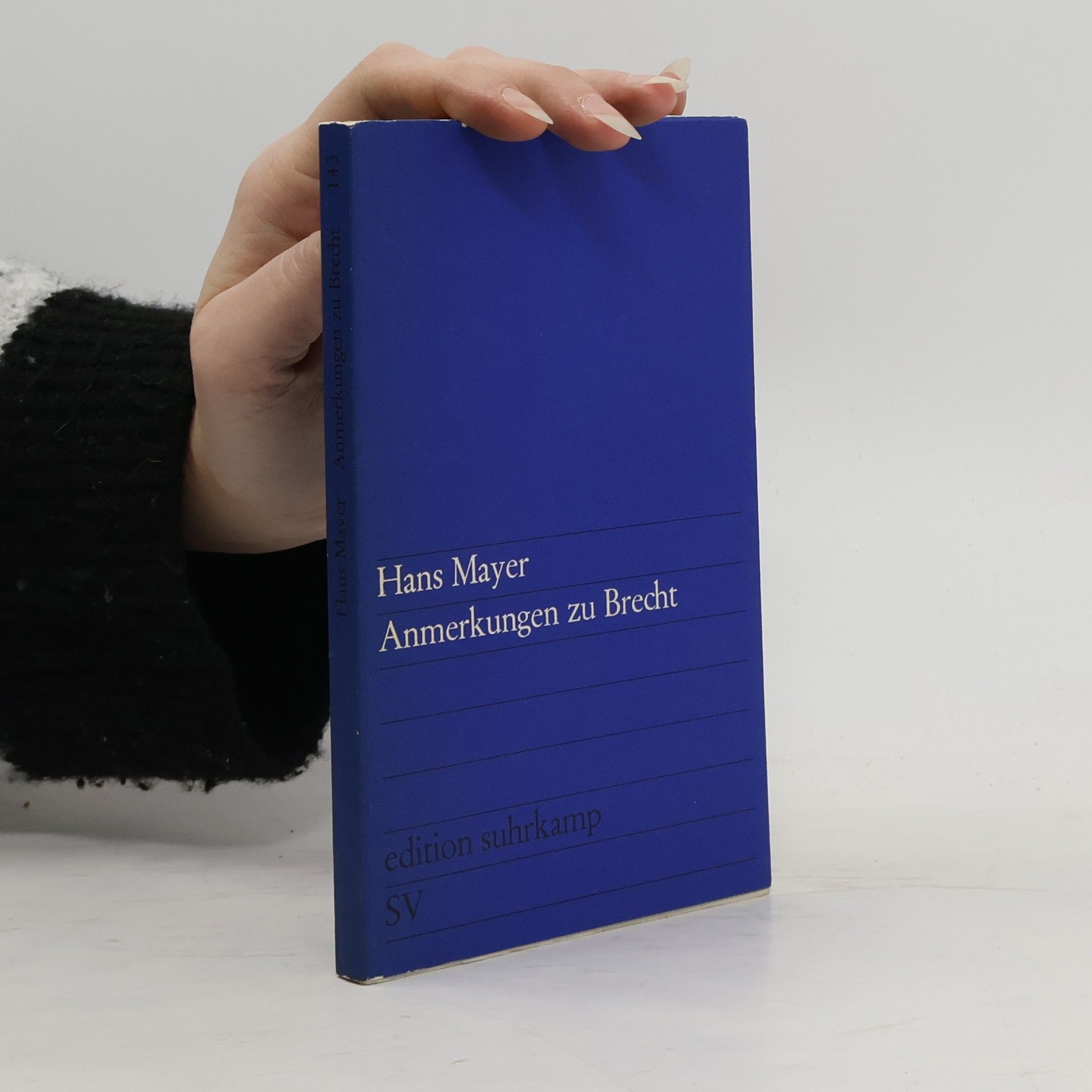 Hans Mayer Anmerkungen zu Brecht