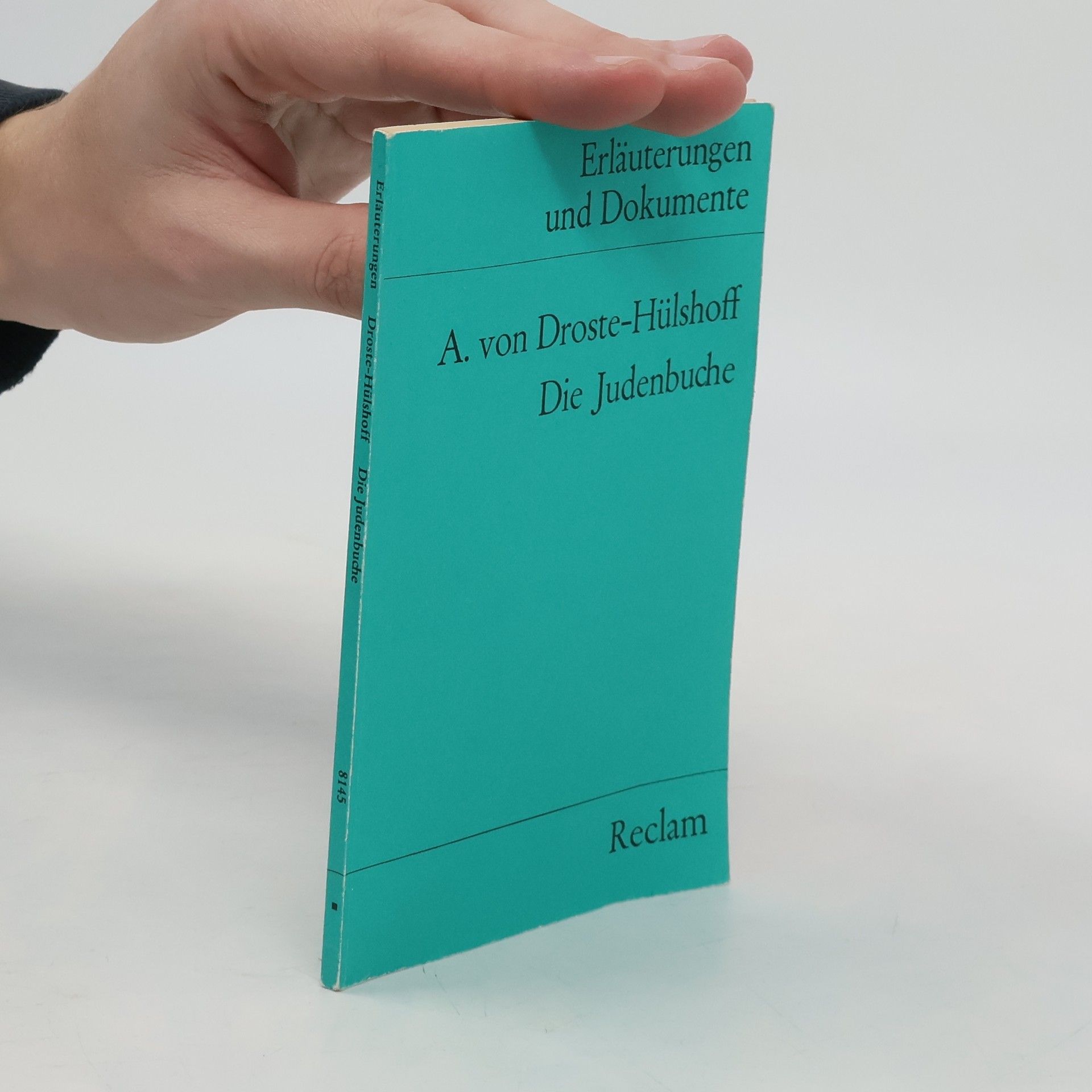 Walter Huge Annette von Droste-Hülshoff, Die Judenbuche