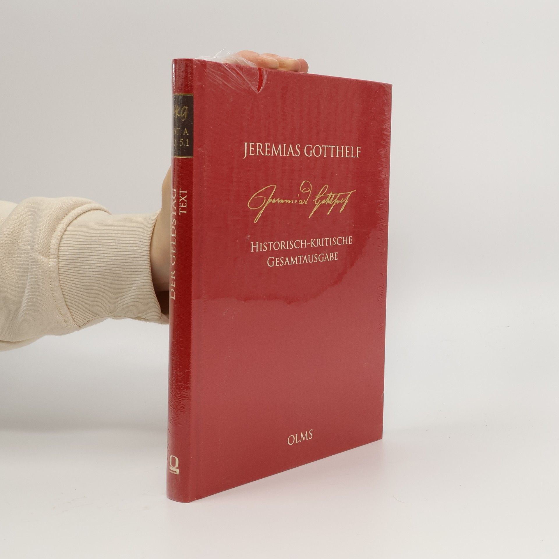 Jeremias Gotthelf Historisch-kritische Gesamtausgabe - ST. A D 5.1: Der Geldstag, oder: Die Wirthschaft nach der neuen Mode