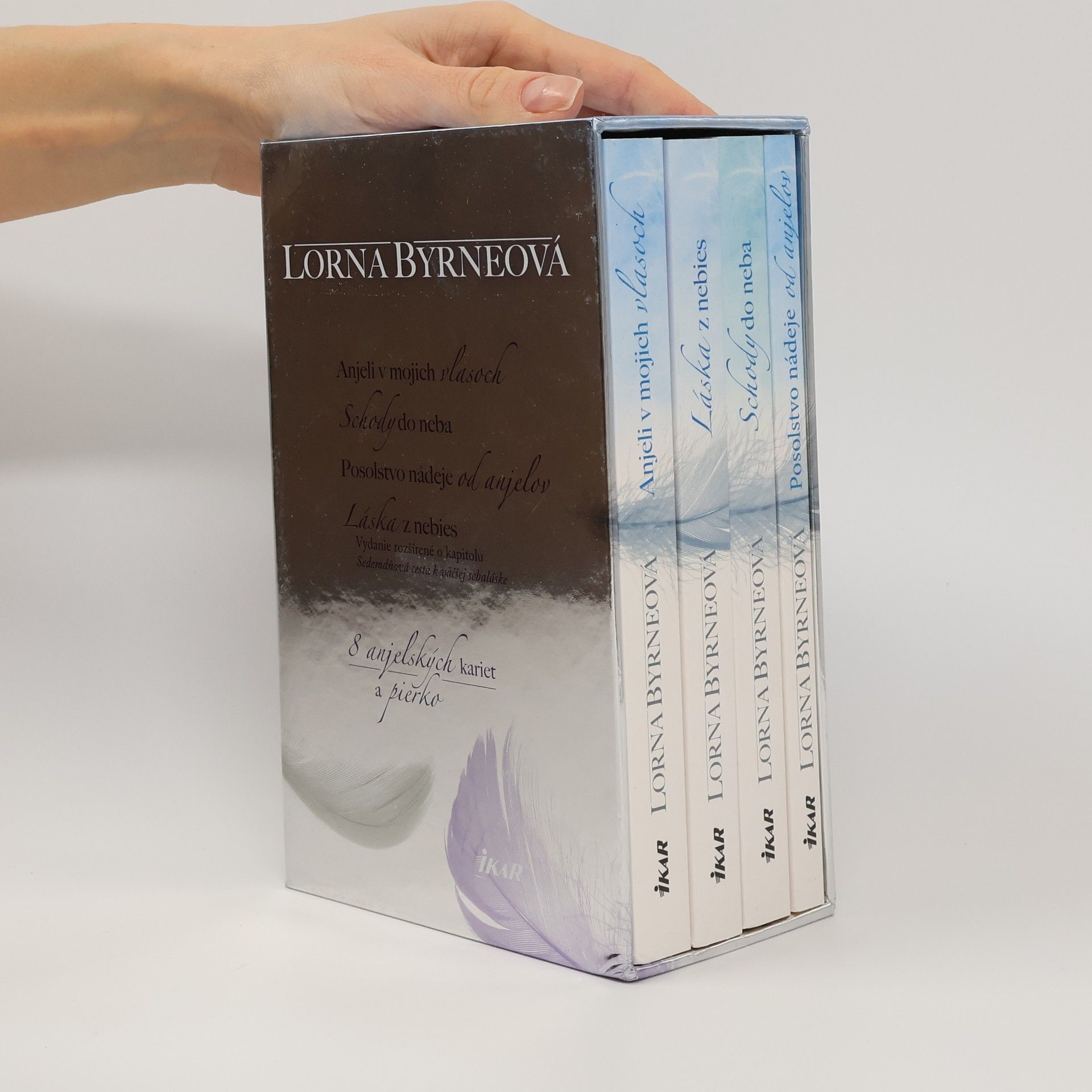 Lorna Byrne Schody do neba. Anjeli v mojich vlasoch. Láska z nebies. Posolstvo nádeje od anjelov (4 svazky, box)