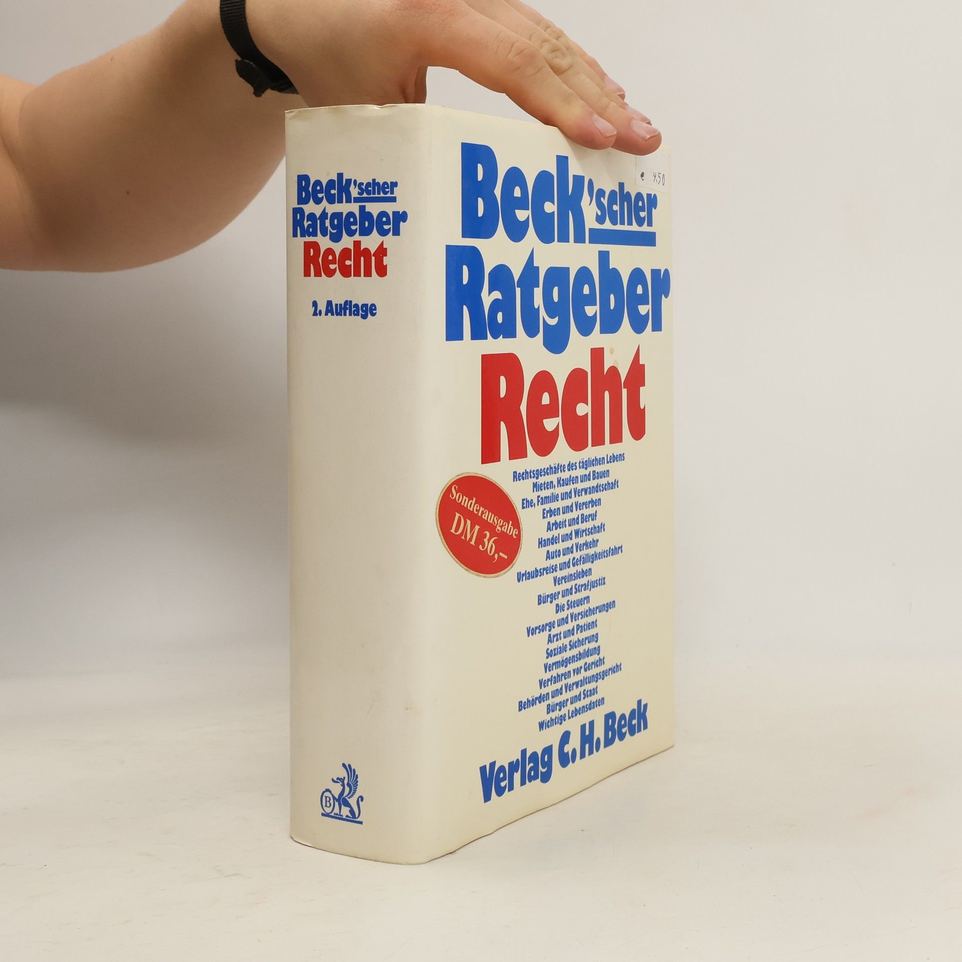 Beck'scher Ratgeber Recht: 2. Auflage - Sonderausgabe DM 36,-