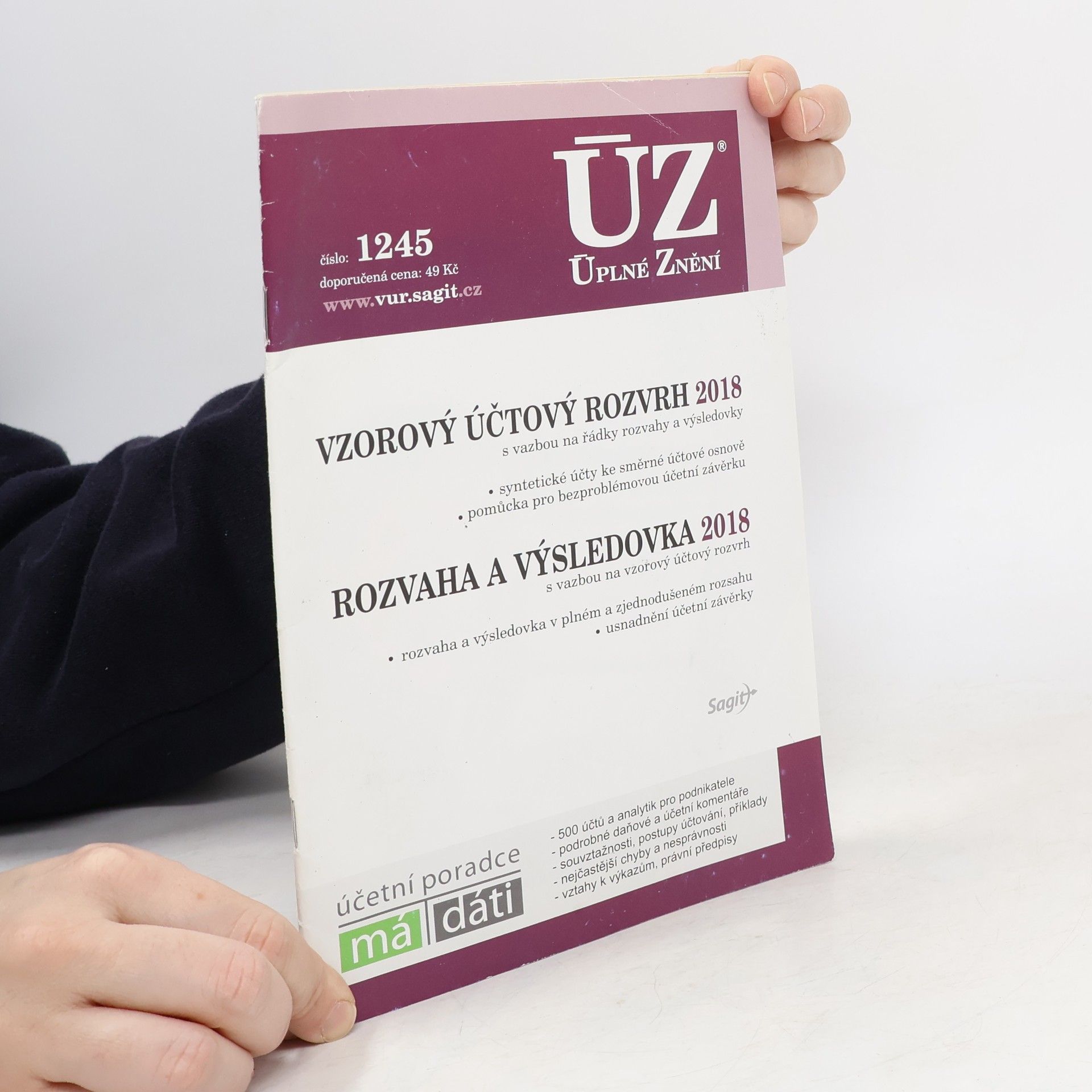Autorenkollektiv Vzorový účtový rozvrh, rozvaha, výsledovka 2018 - ÚZ č. 1245 - úplní znění předpisů