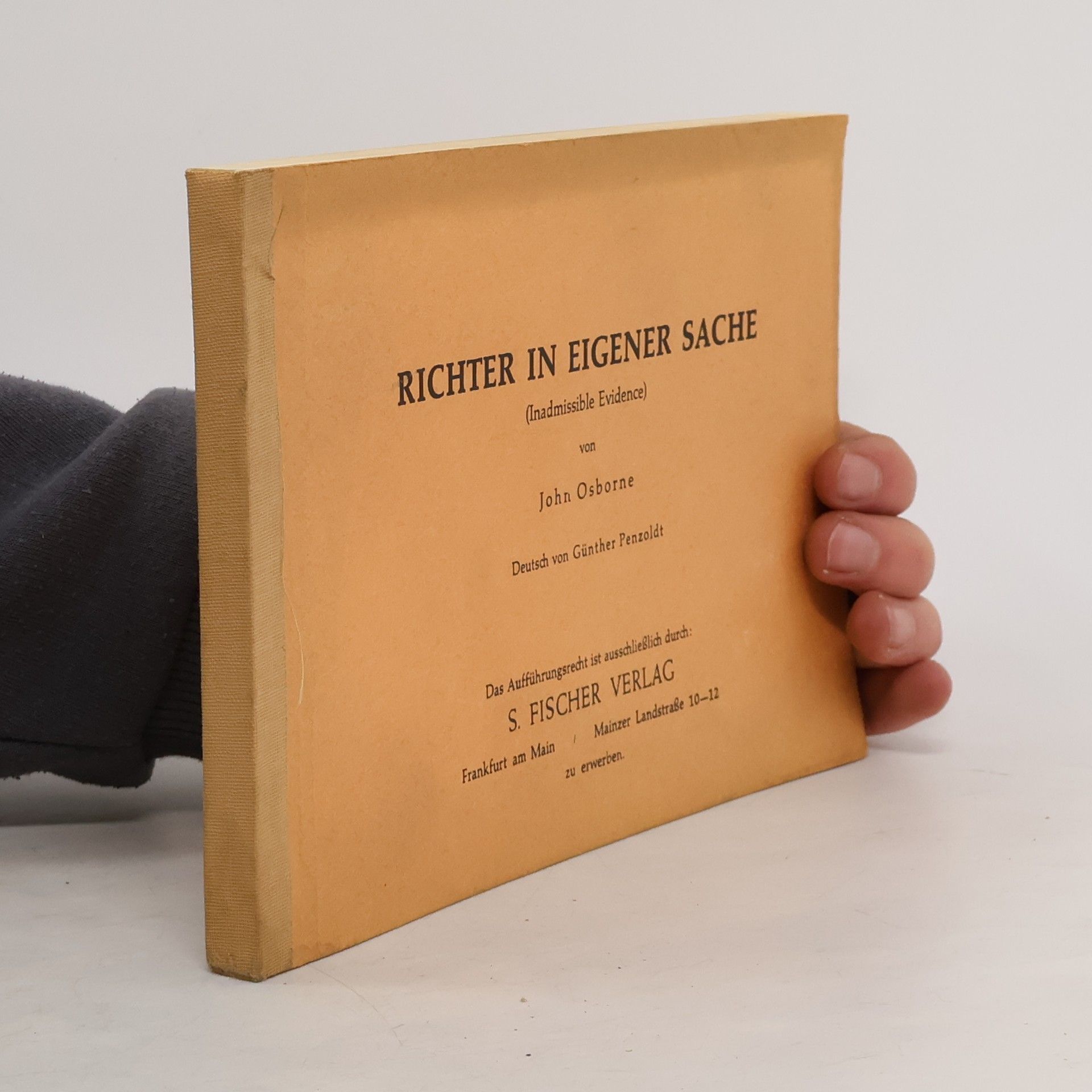 John Osborne Richter in eigener Sache