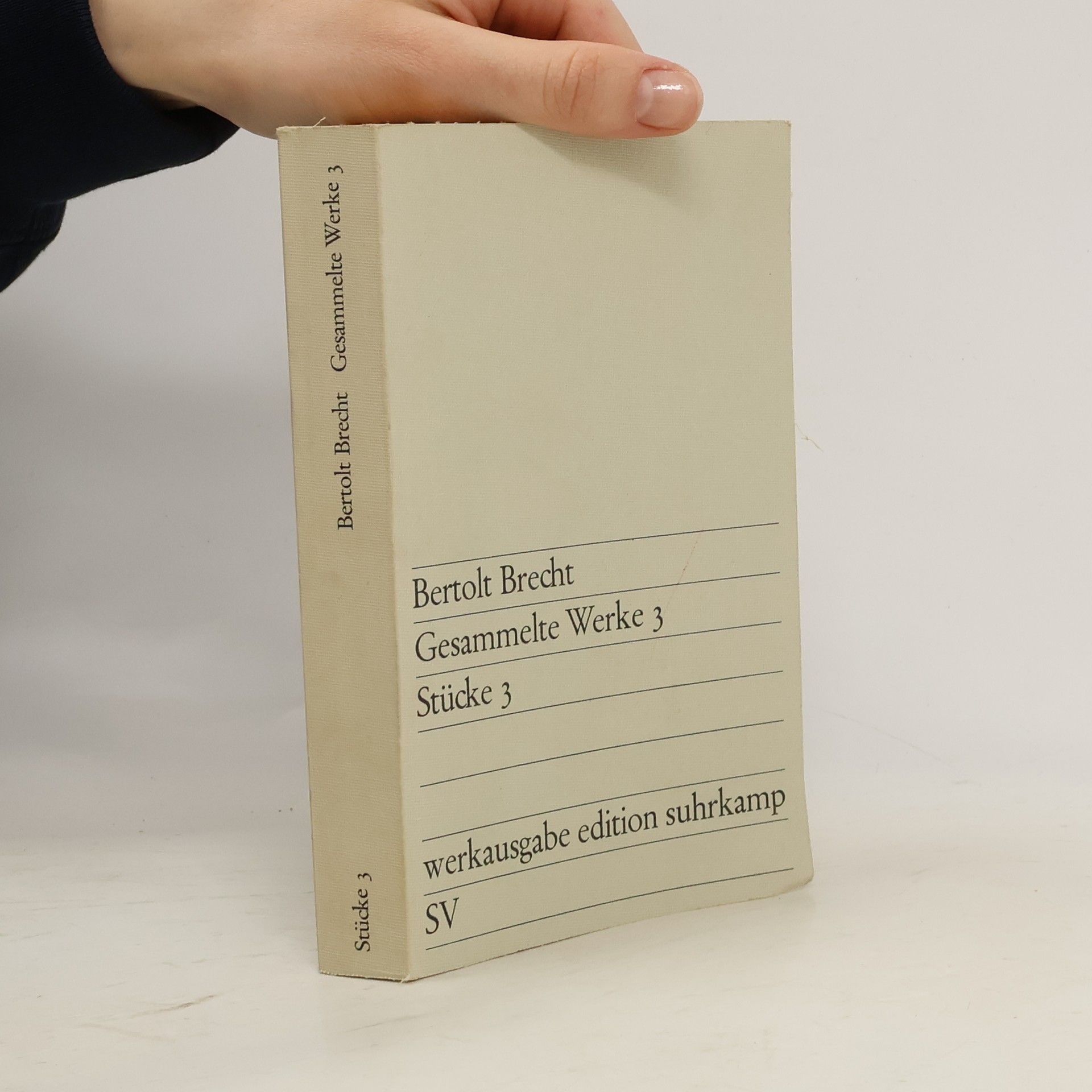 Bertolt Brecht Gesammelte Werke 3. Stücke 3