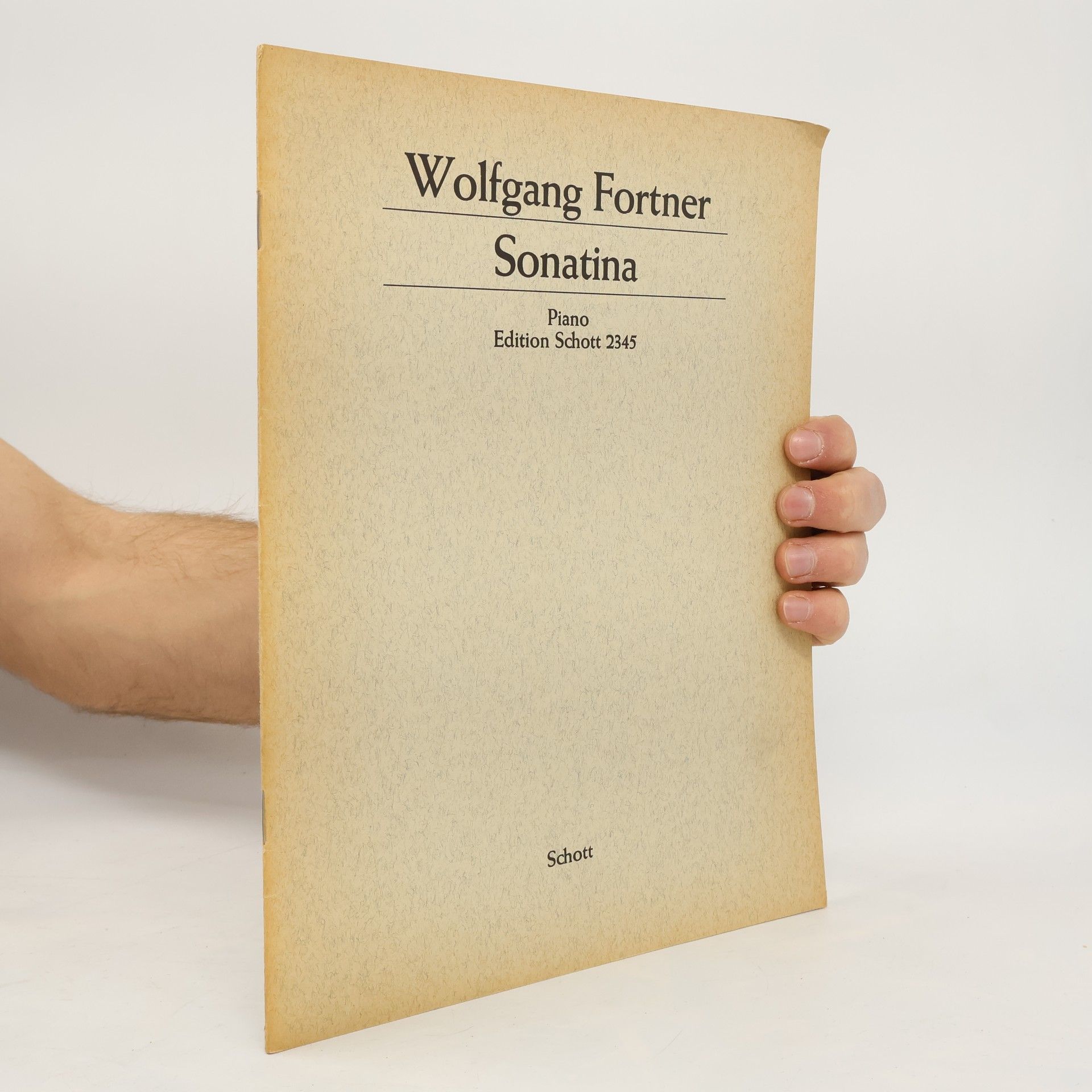 Wolfgang Fortner Sonatina für Klavier