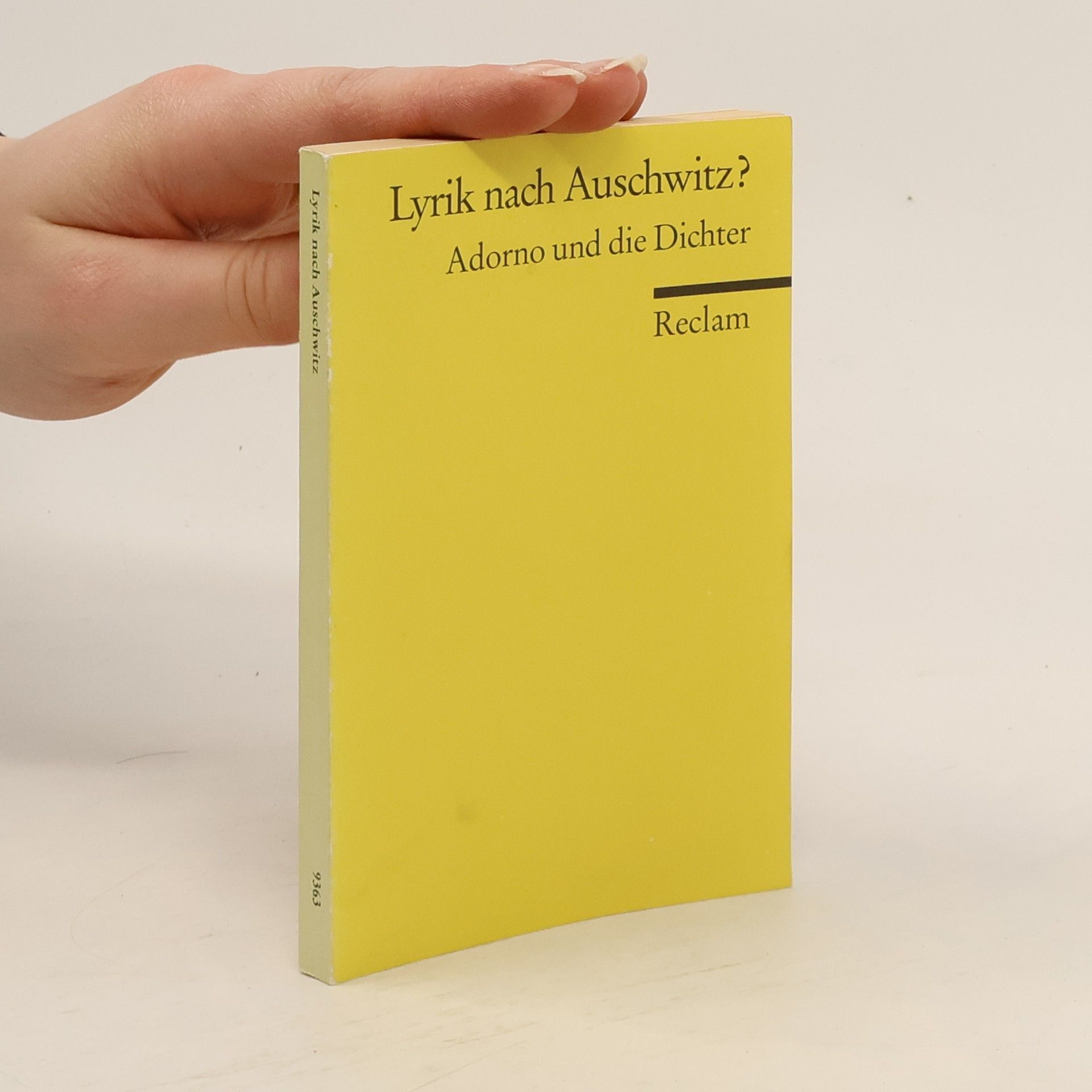 Petra Kiedaisch Lyrik nach Auschwitz?