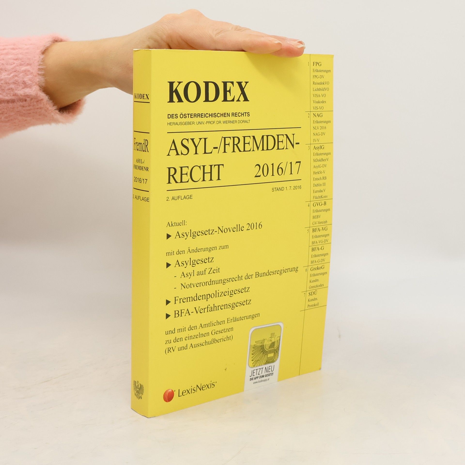 Werner Doralt KODEX Asyl- und Fremdenrecht 2016/17
