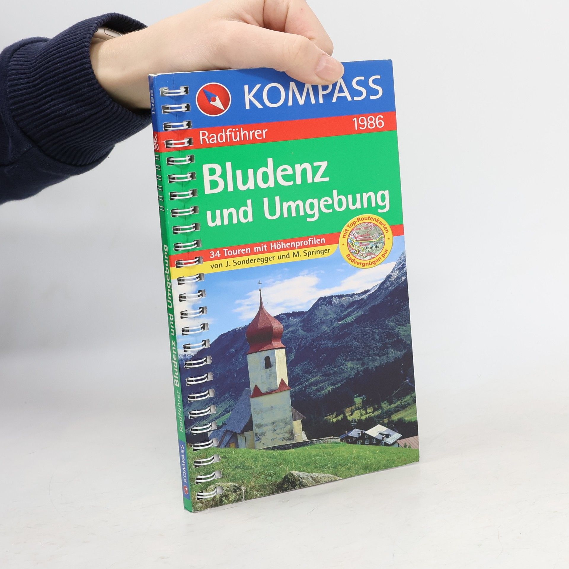 Jürgen Sonderegger KOMPASS Fahrradführer - 1986: Bludenz und Umgebung