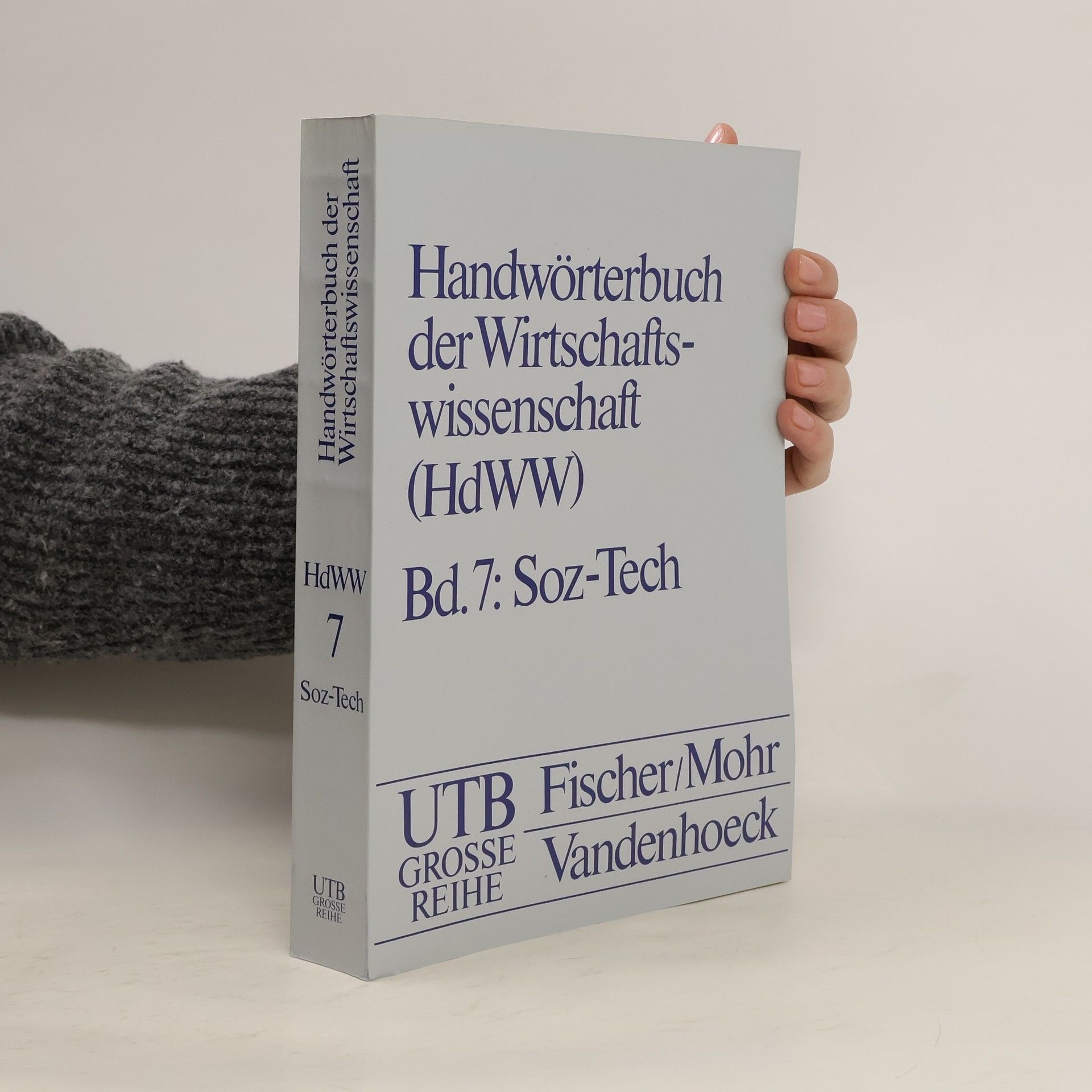 AA.VV. Handwörterbuch der Wirtschaftswissenschaft 7: Soz-Tech