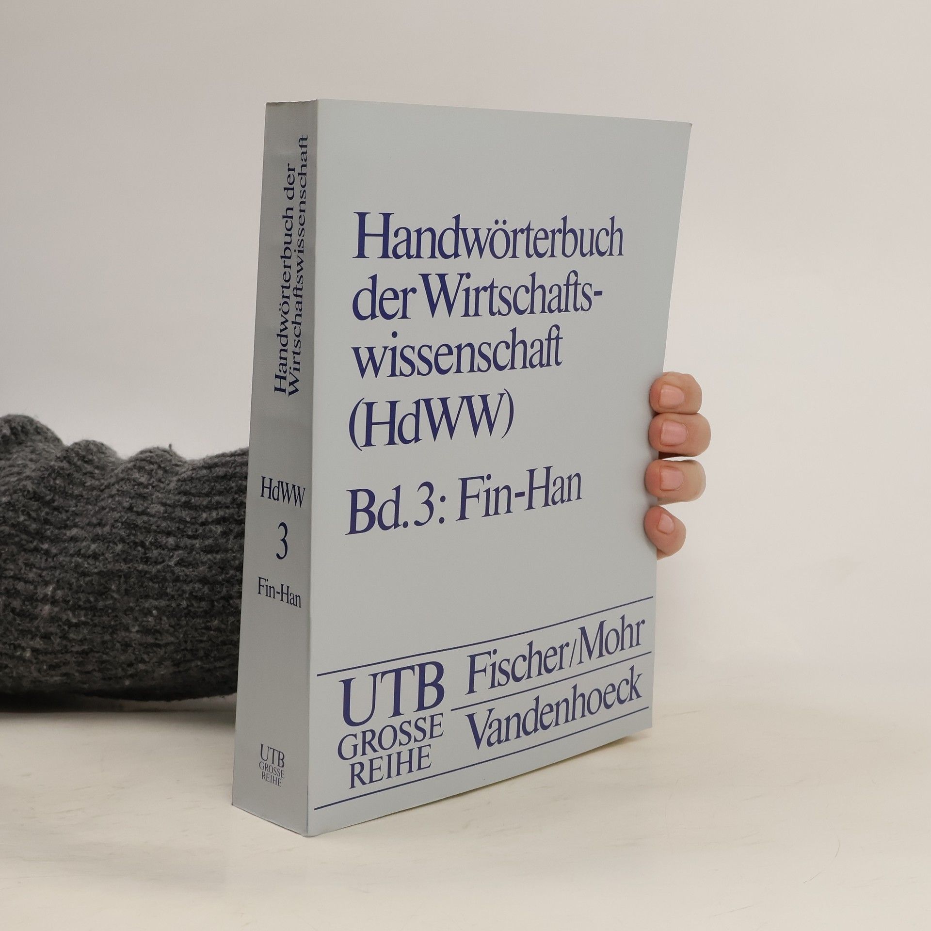 AA.VV. Handwörterbuch der Wirtschaftswissenschaft 3: Fin-Han