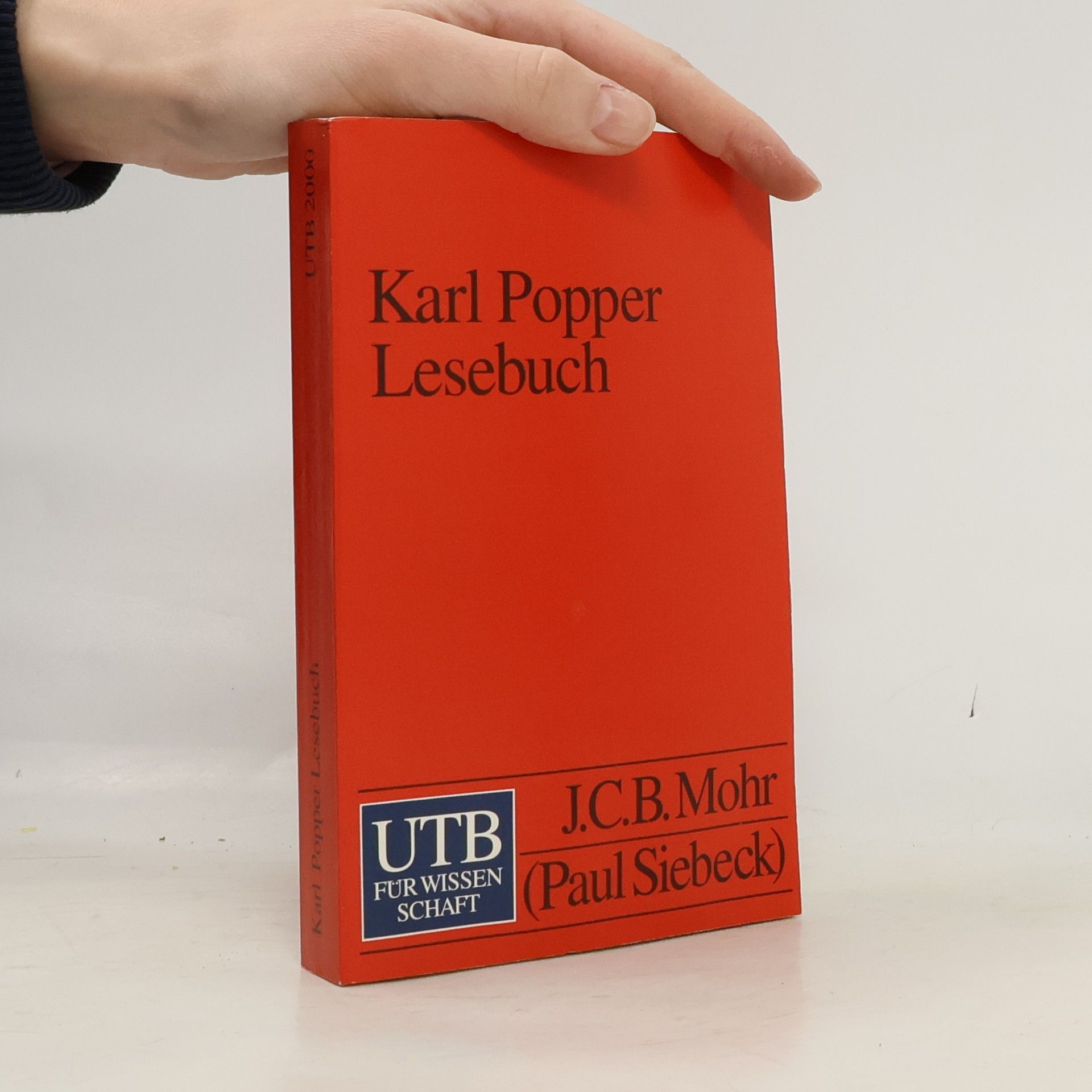 Karl R. Popper Karl Popper Lesebuch