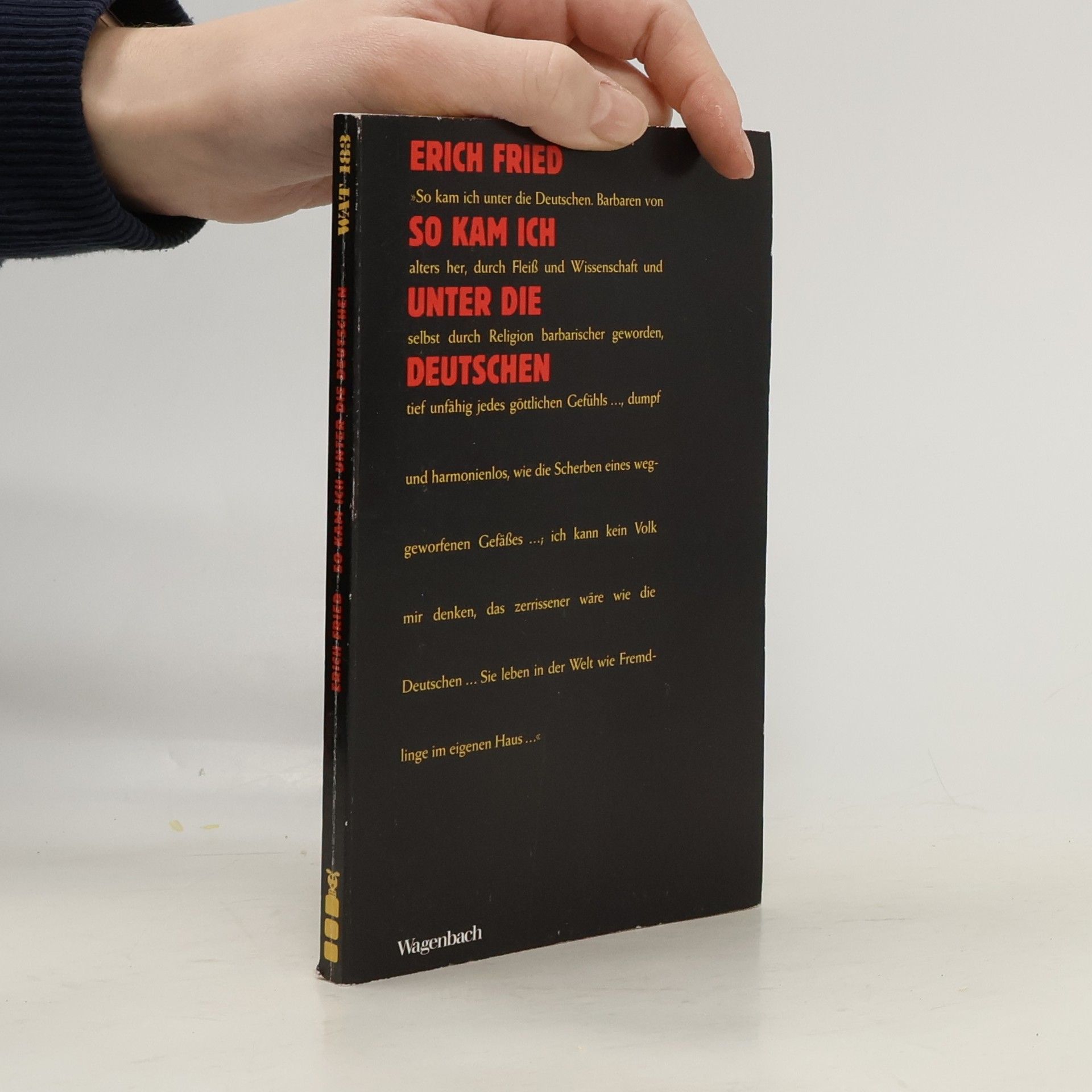 Erich Fried So kam ich unter die Deutschen
