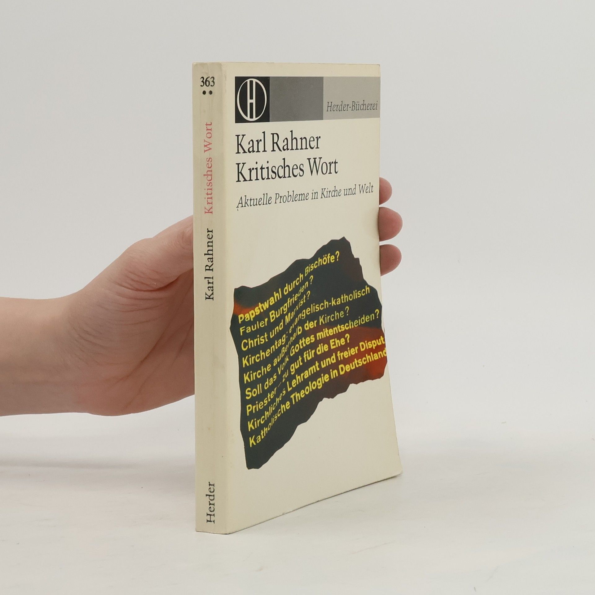 Karl Rahner Kritisches Wort