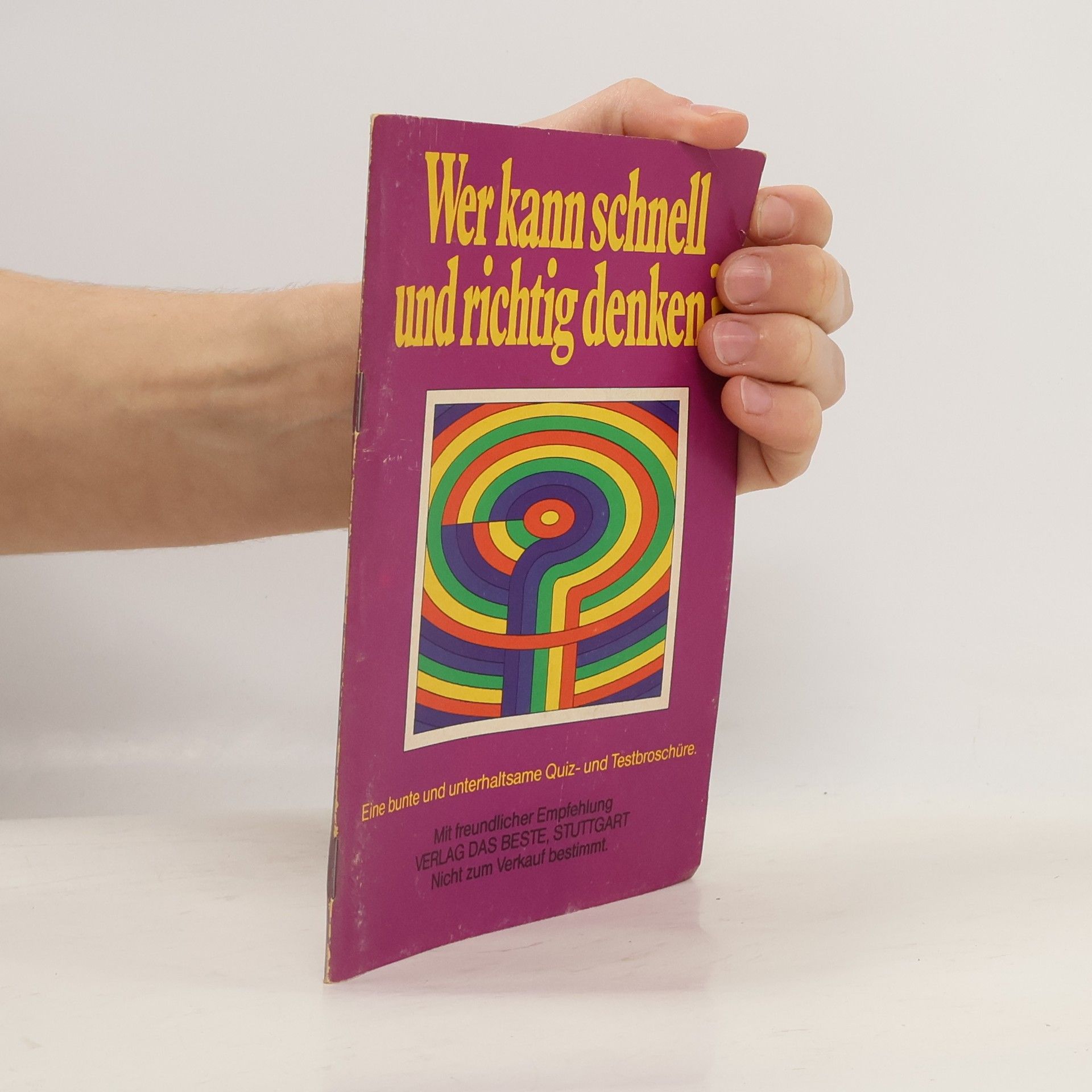 Auteurscollectief Wer kann schnell und richtig denken?