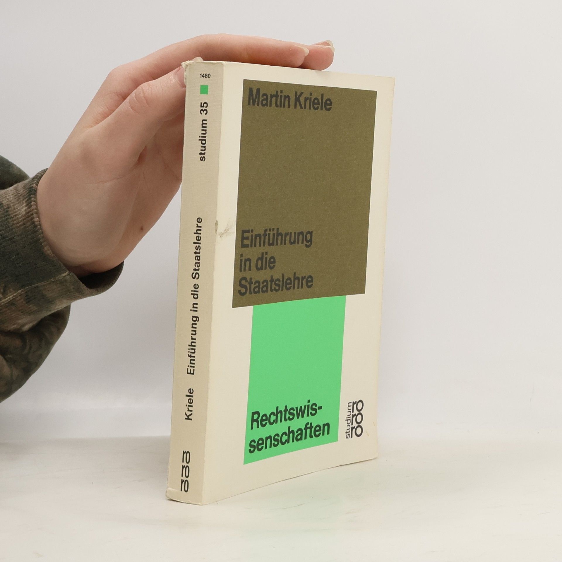 Martin Kriele Rororo Studium - 35: Einführung in die Staatslehre