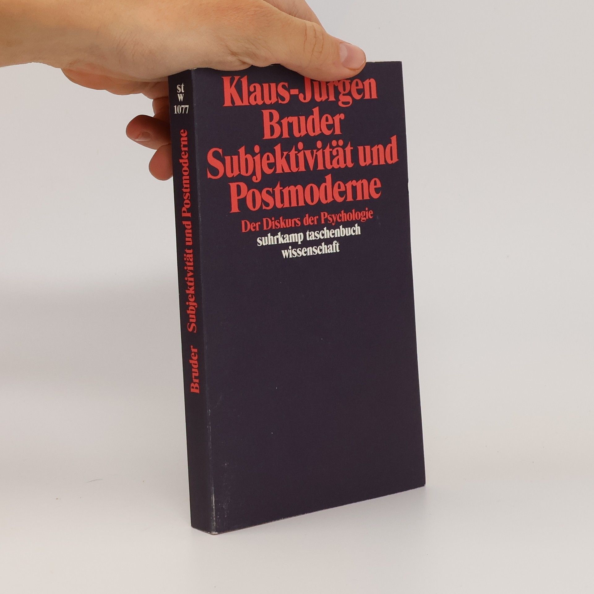 Klaus-Jürgen Bruder Suhrkamp Taschenbuch Wissenschaft - 1077: Subjektivität und Postmoderne