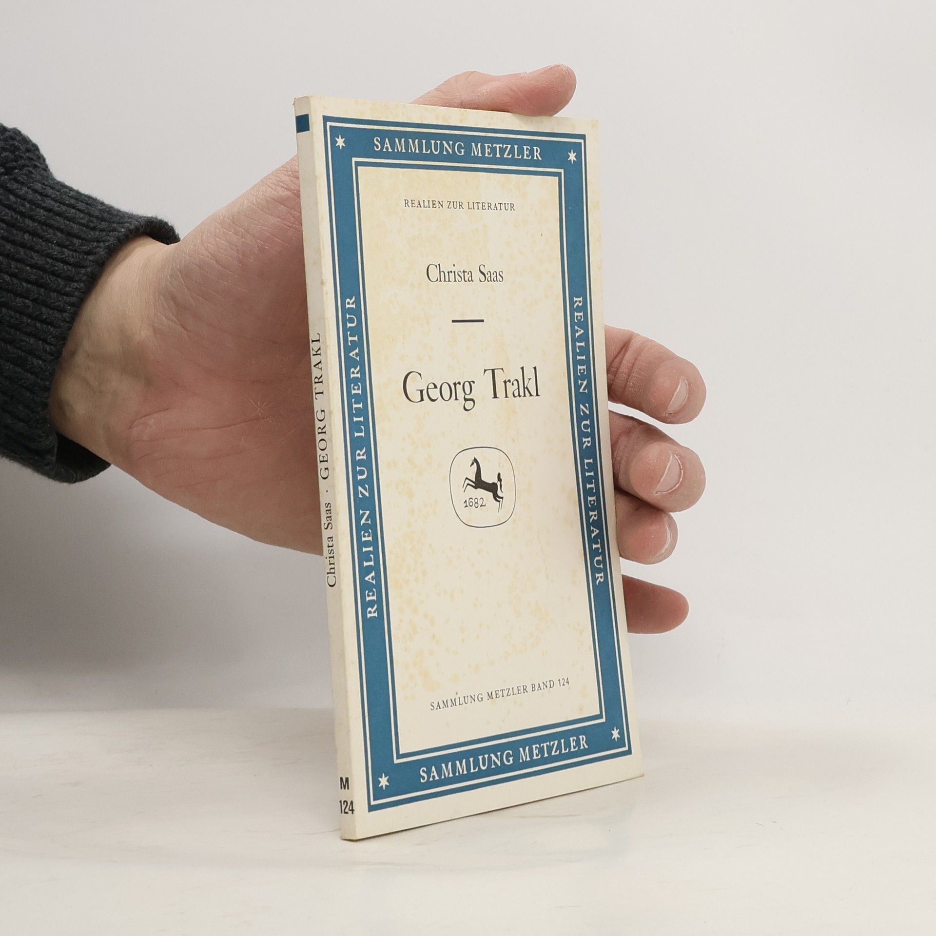 Christa Saas Sammlung Metzler - 124: Georg Trakl