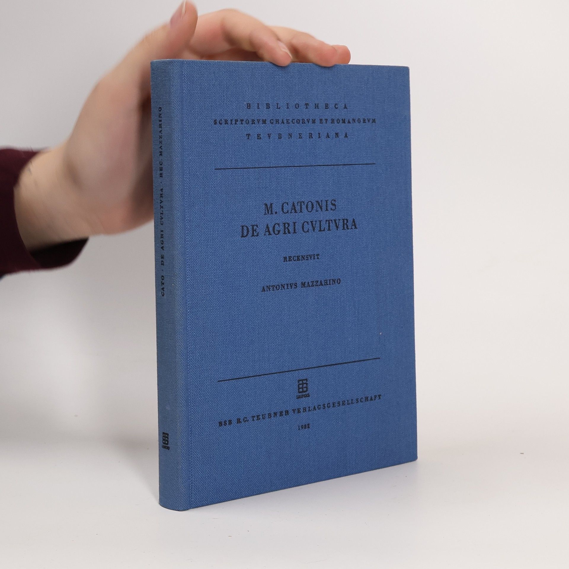 A. Mazzarino M. Catonis De agri cultura