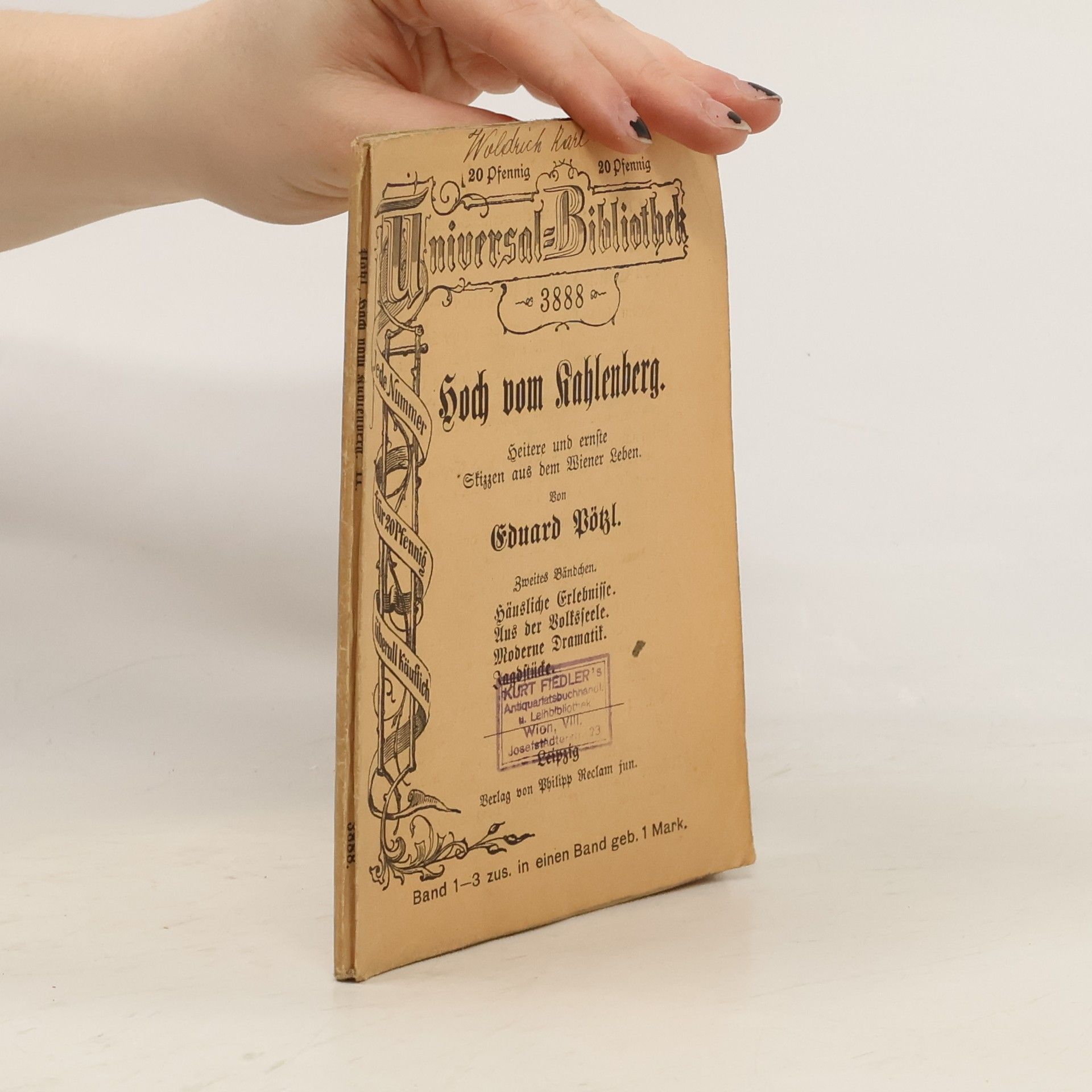 Eduard Pötzl Hoch vom Kahlenberg