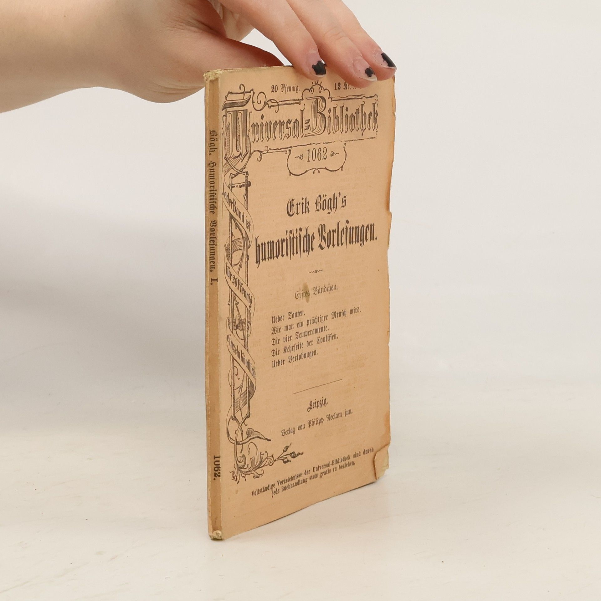 Wilhelm Lange Erik Bögh's humoristische Vorlesungen