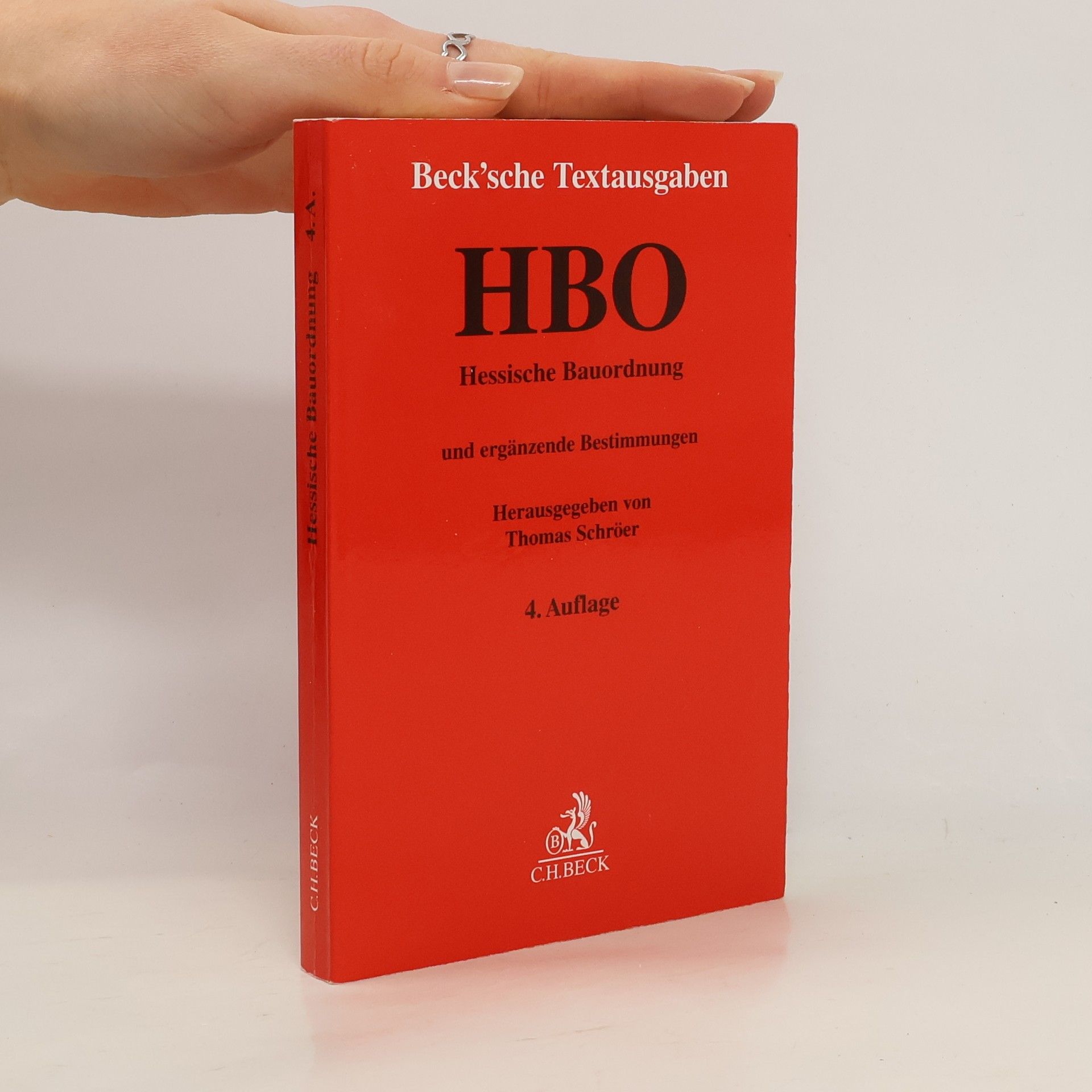 Thomas Schröer Hessische Bauordnung - 4. Auflage