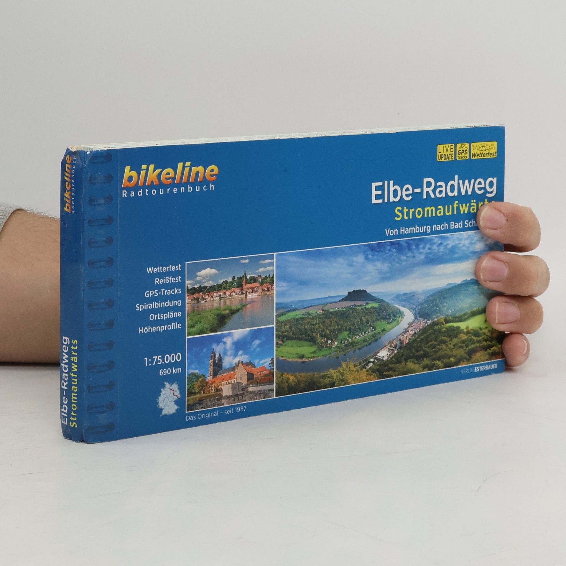 Esterbauer Verlag Bikeline Radtourenbuch: Elbe-Radweg Stromaufwärts