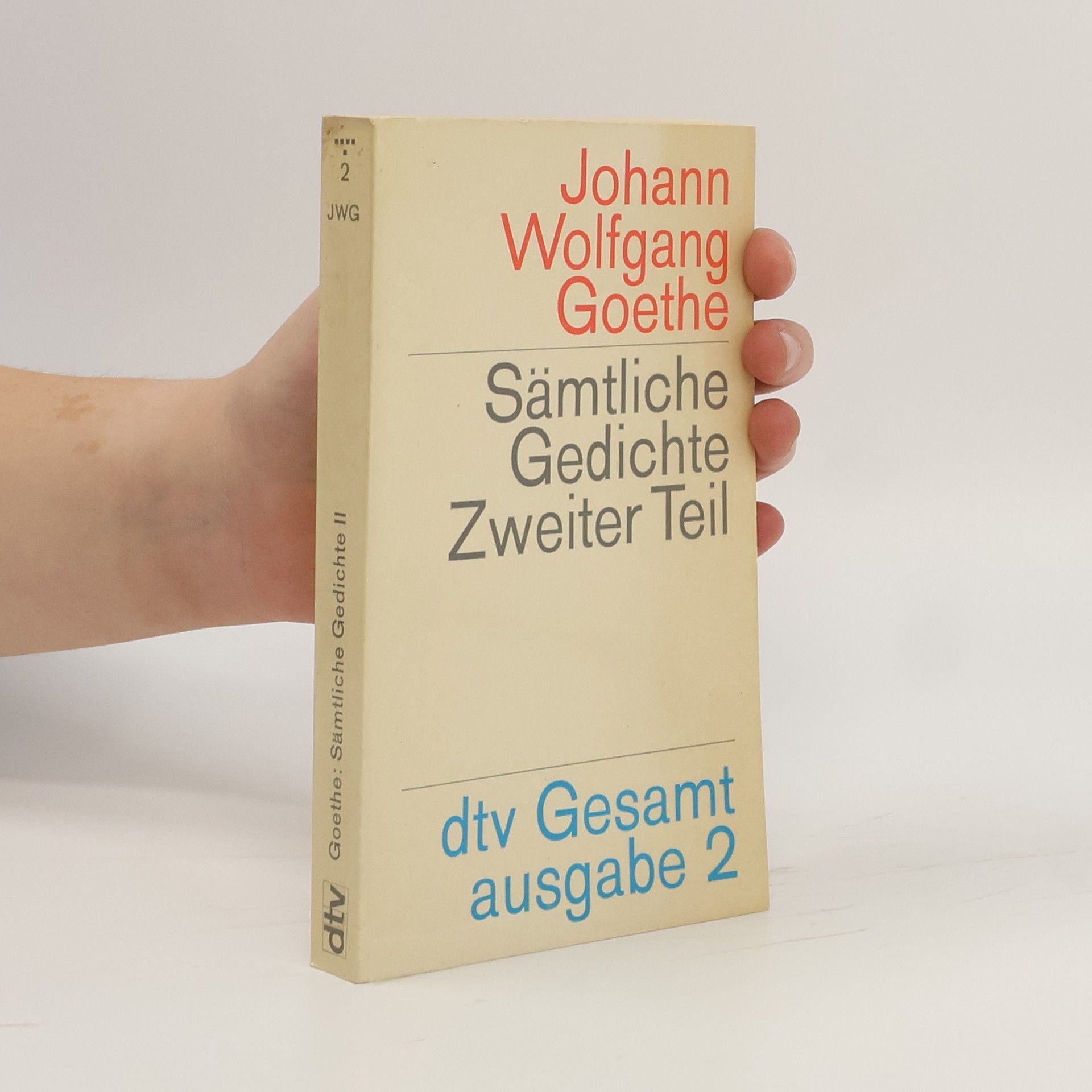 Johann Wolfgang von Goethe Sämtliche Gedichte II.