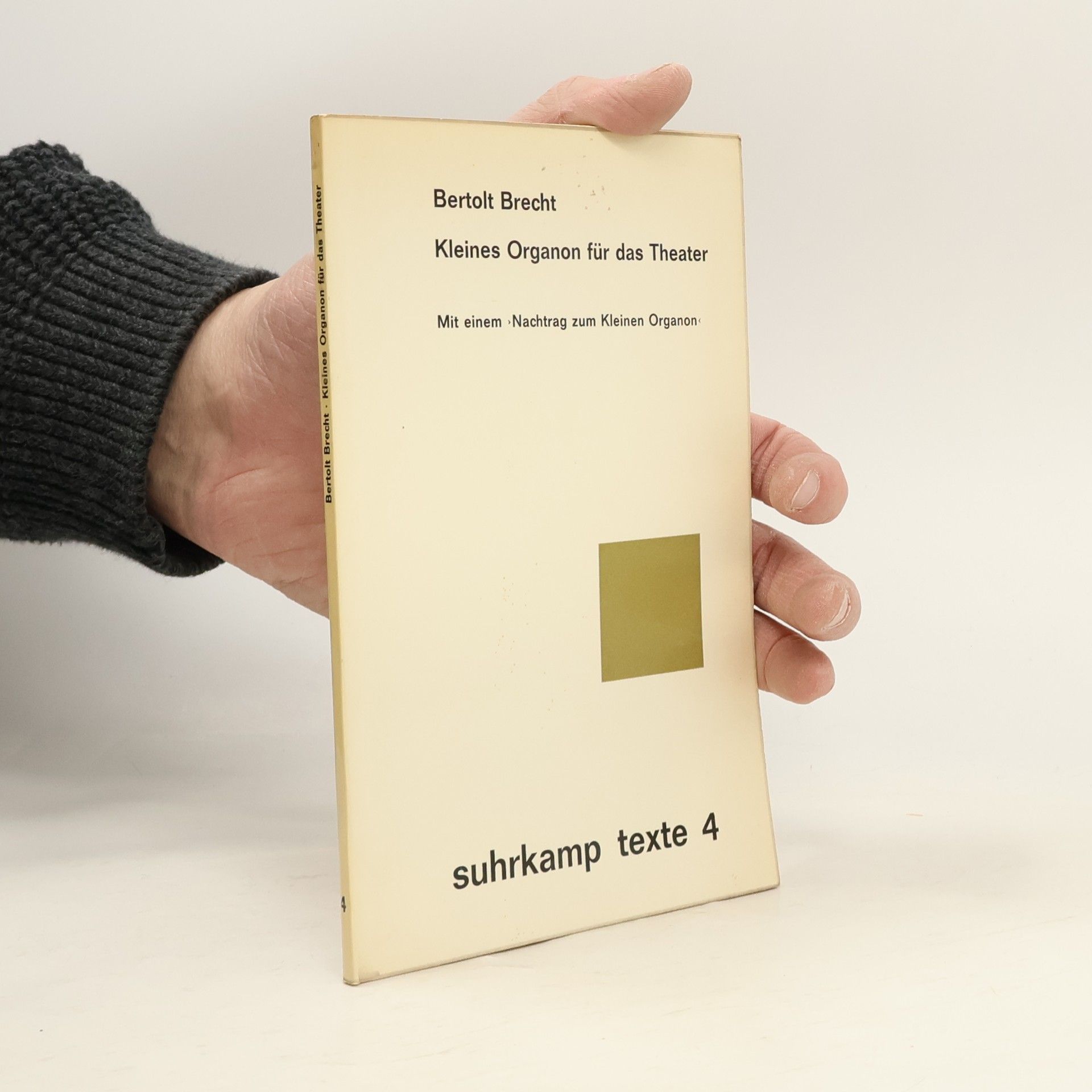 Bertolt Brecht Kleines Organon für das Theater 4
