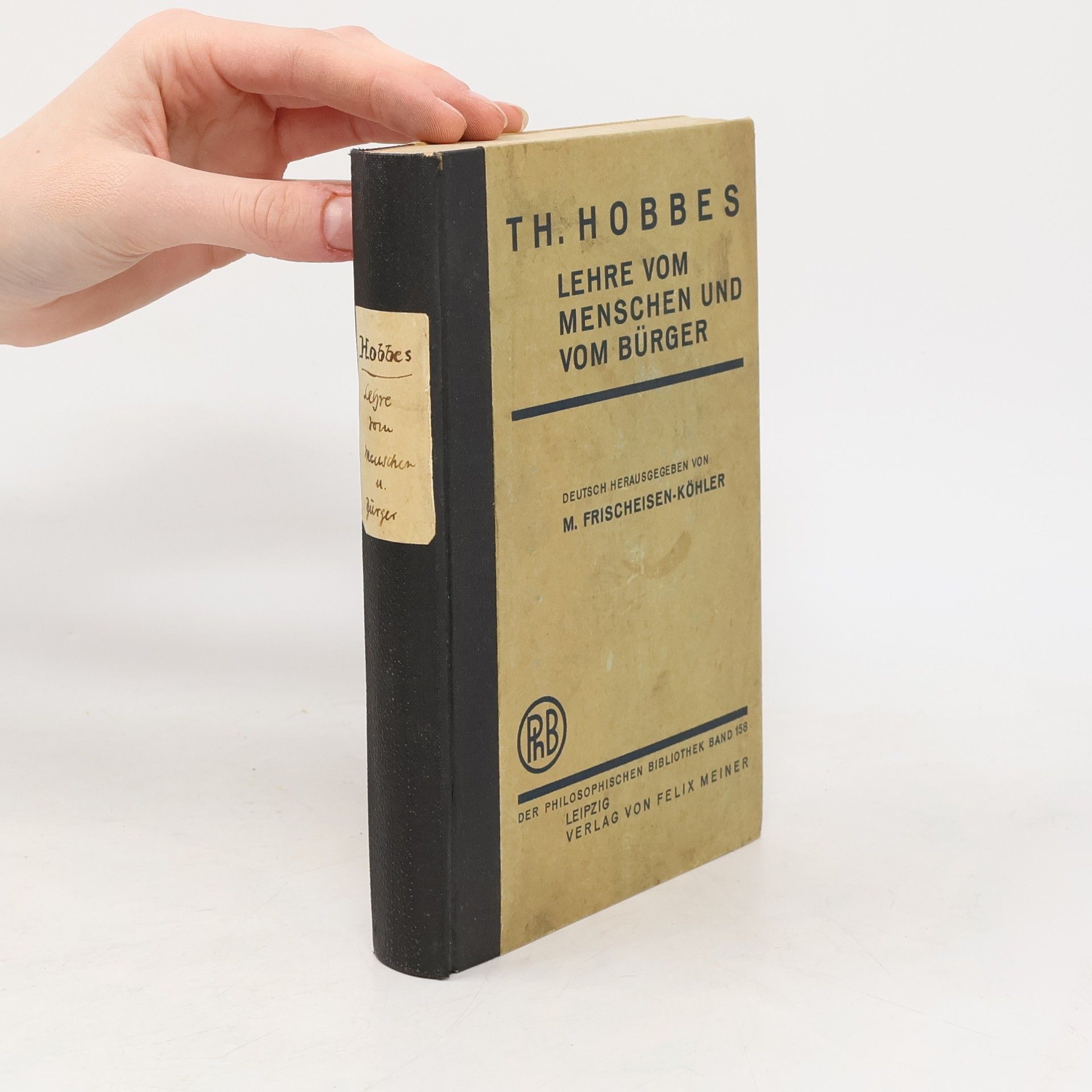 Thomas Hobbes Grundzüge der Philosophie. Zweiter und dritter Teil