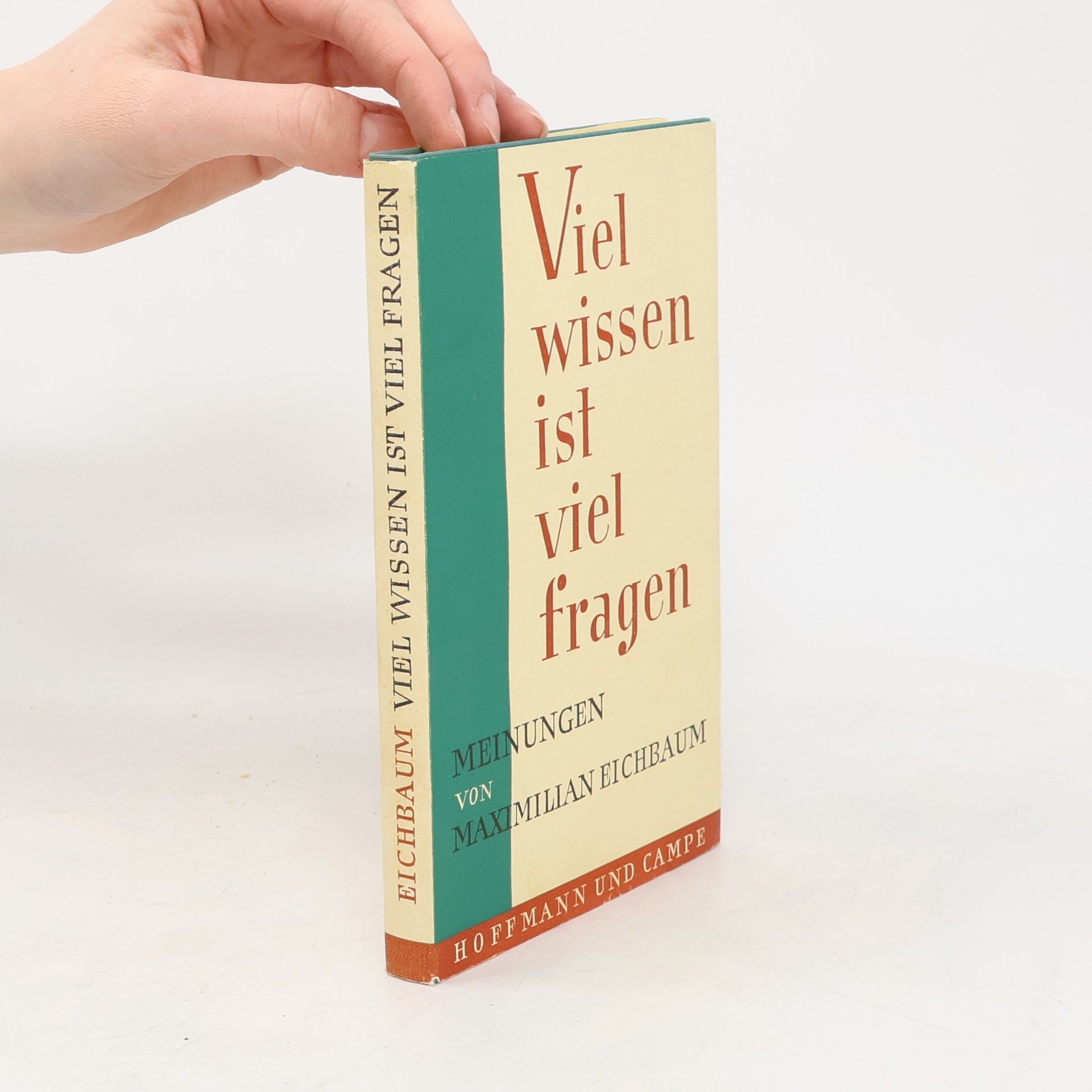 Maximilian Eichbaum Viel wissen ist viel fragen
