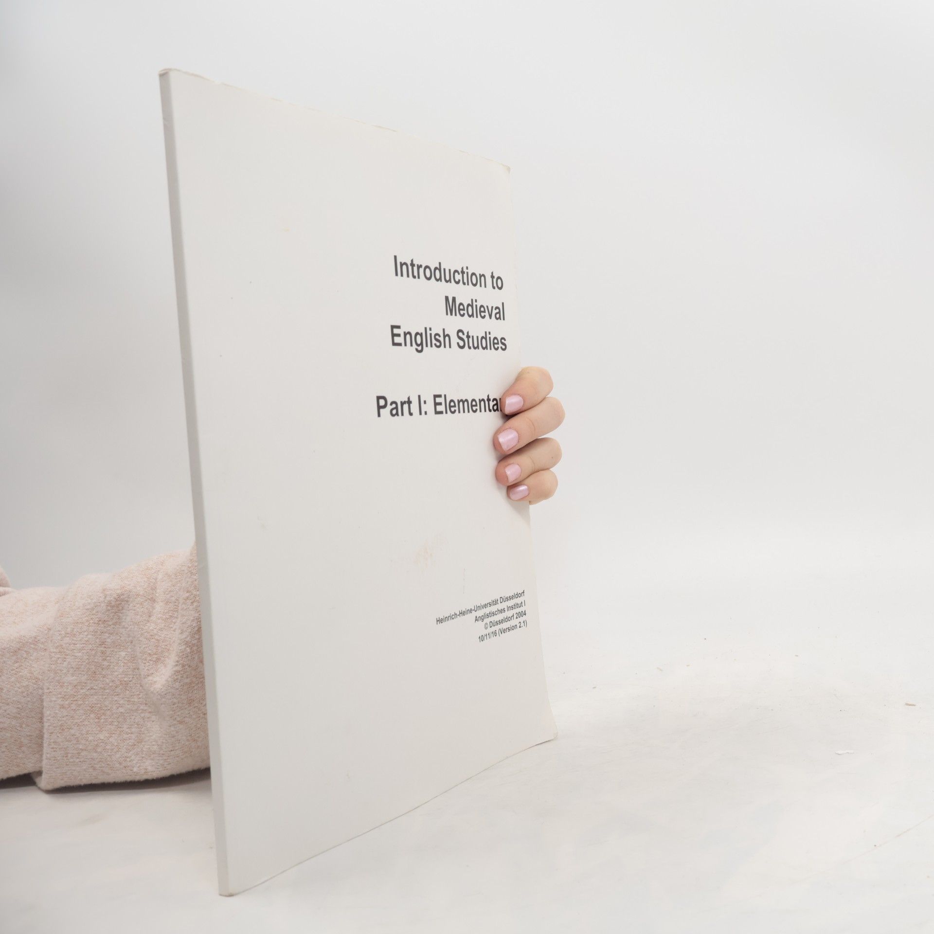 Collectif d'auteurs Introduction to Medieval English Studies. Part I: Elementa