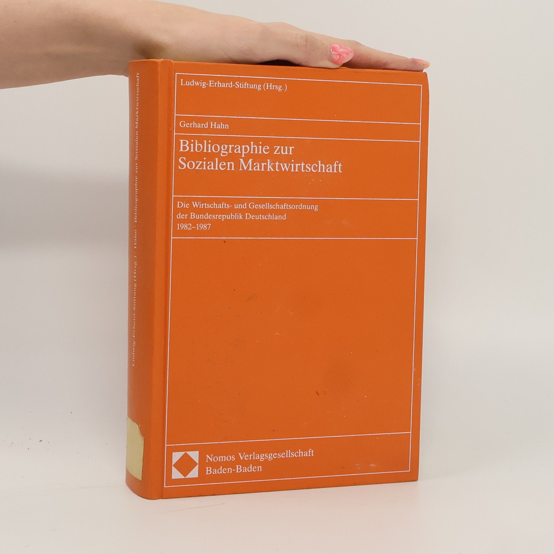 Gerhard Hahn Bibliographie zur Sozialen Marktwirtschaft