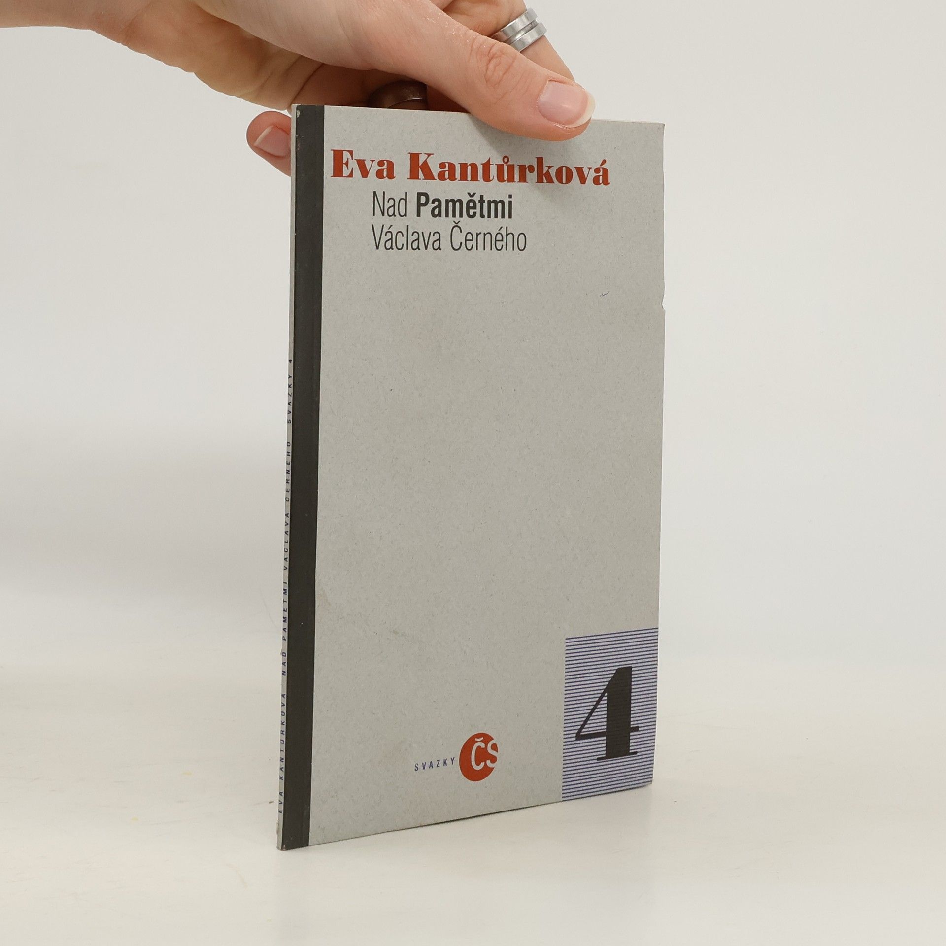 Eva Kantůrková Nad Pamětmi Václava Černého