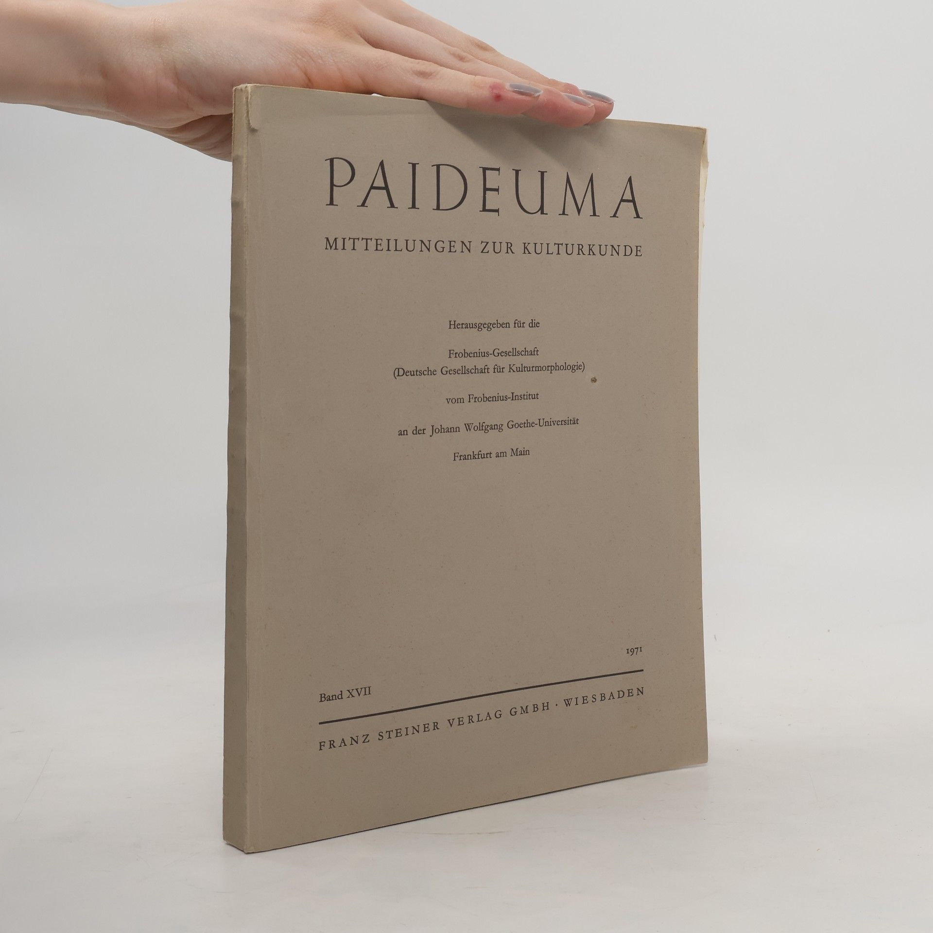 kolektiv Paideuma: Mitteilungen zur Kulturkunde