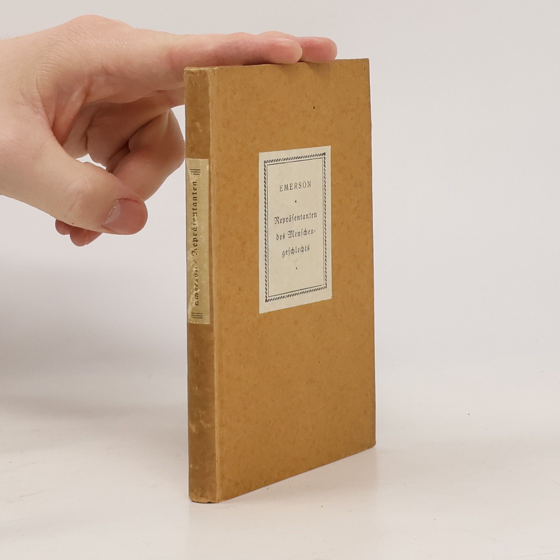 Ralph Waldo Emerson Repräsentanten des Menschengeschlechts