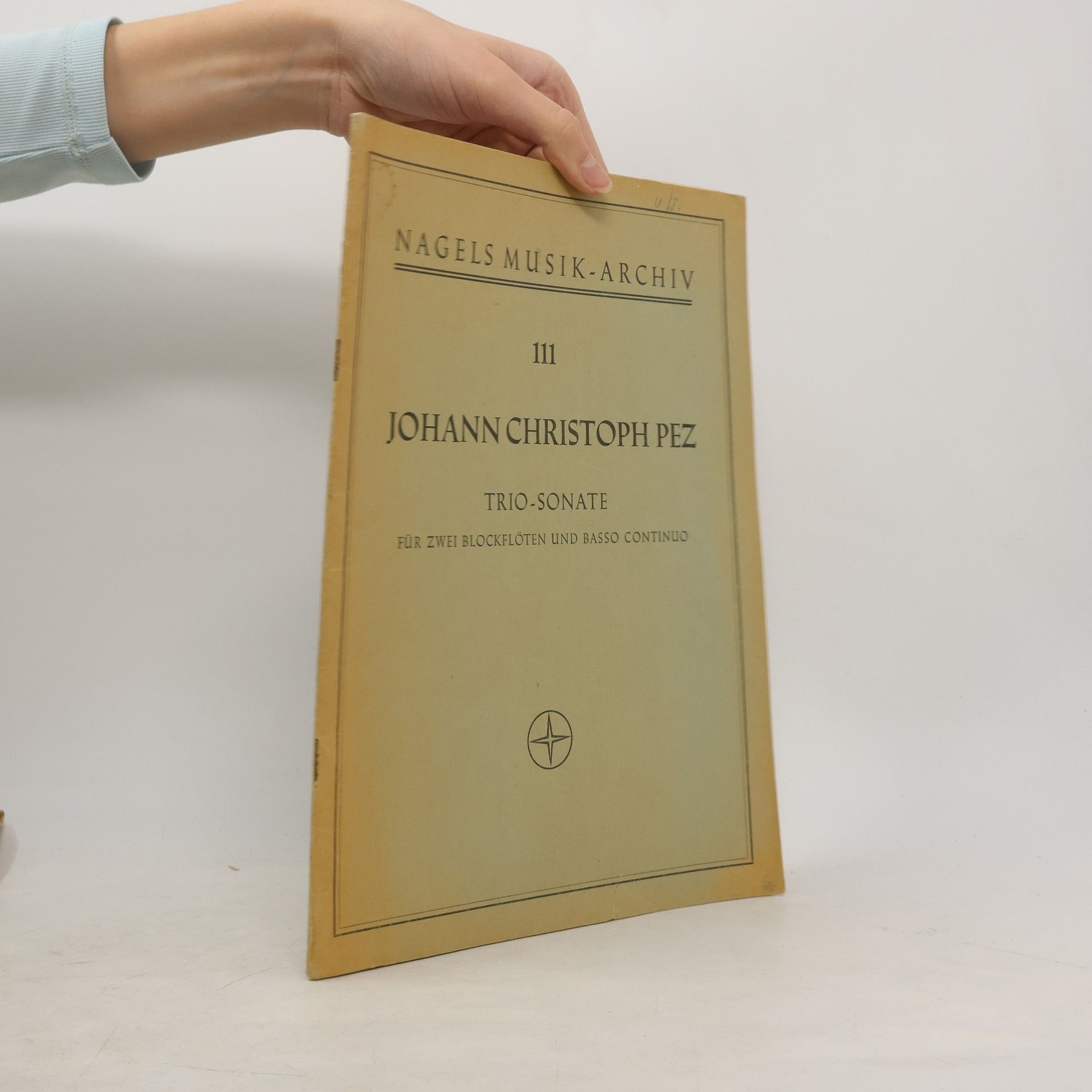 Waldemar Woehl Johann Christoph Pez. Trio Sonate