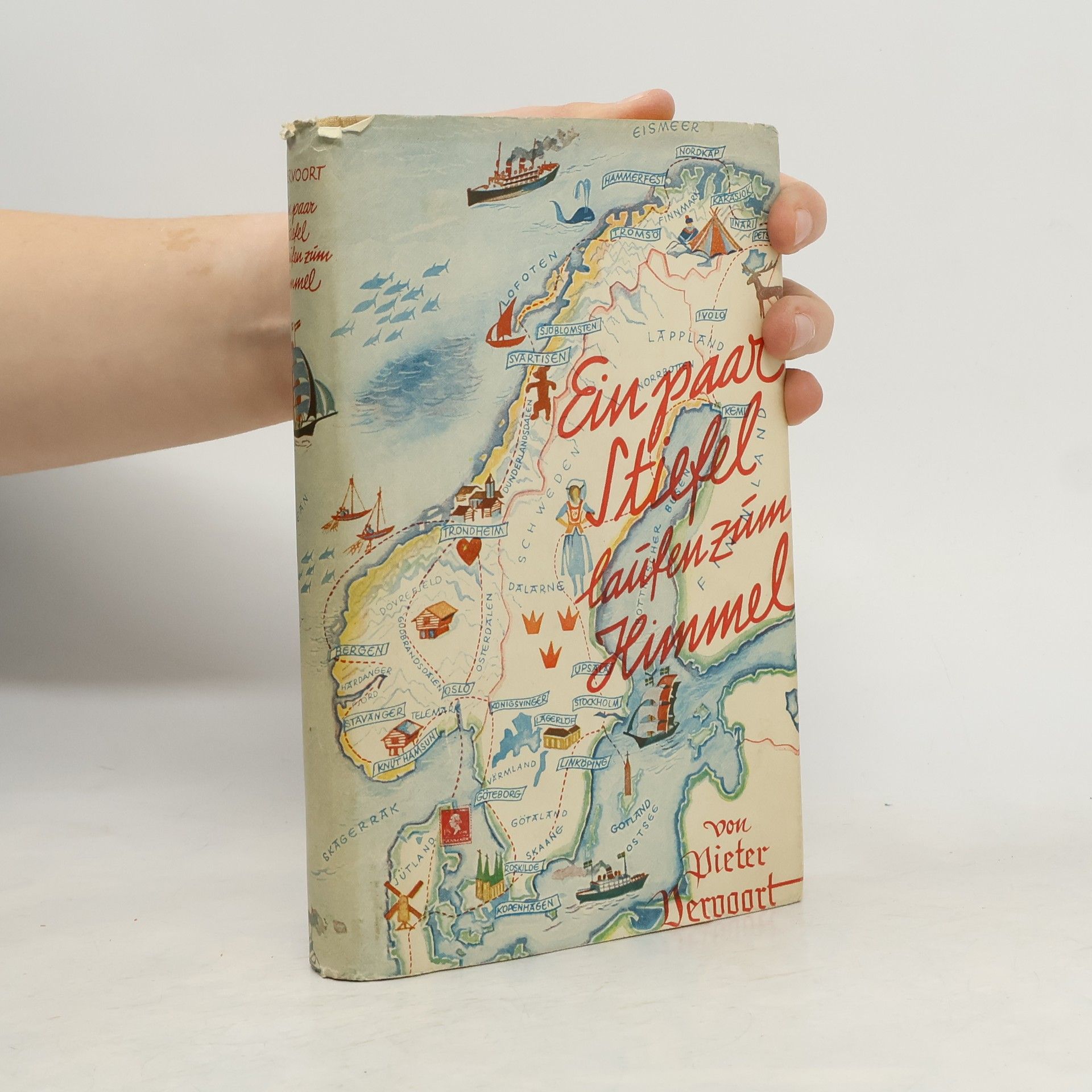 Ein Paar Stiefel laufen zum Himmel