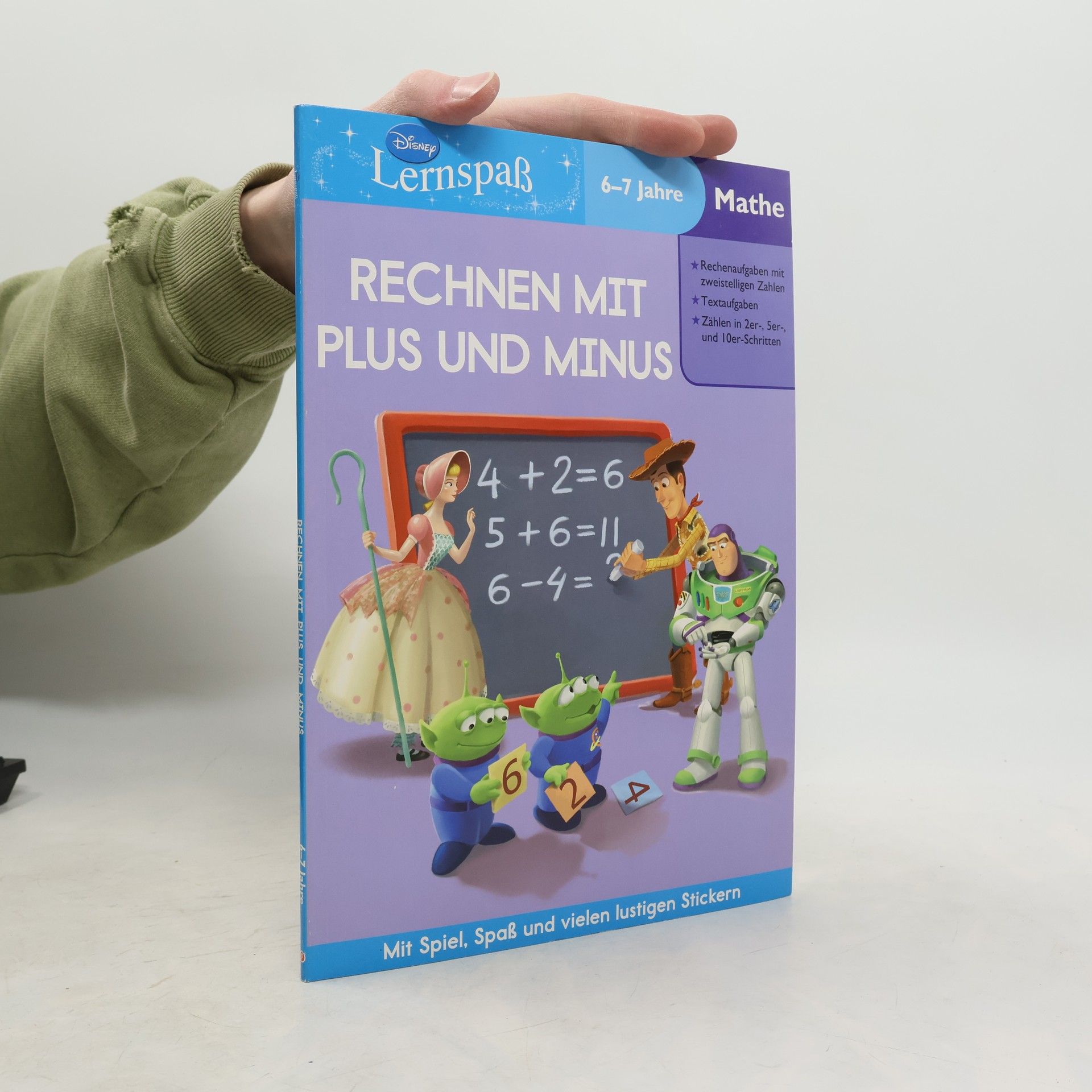 Autorenkollektiv Disney Lernspaß mit Stickern. Rechnen mit Plus und Minus: 6-7 Jahre Mathe