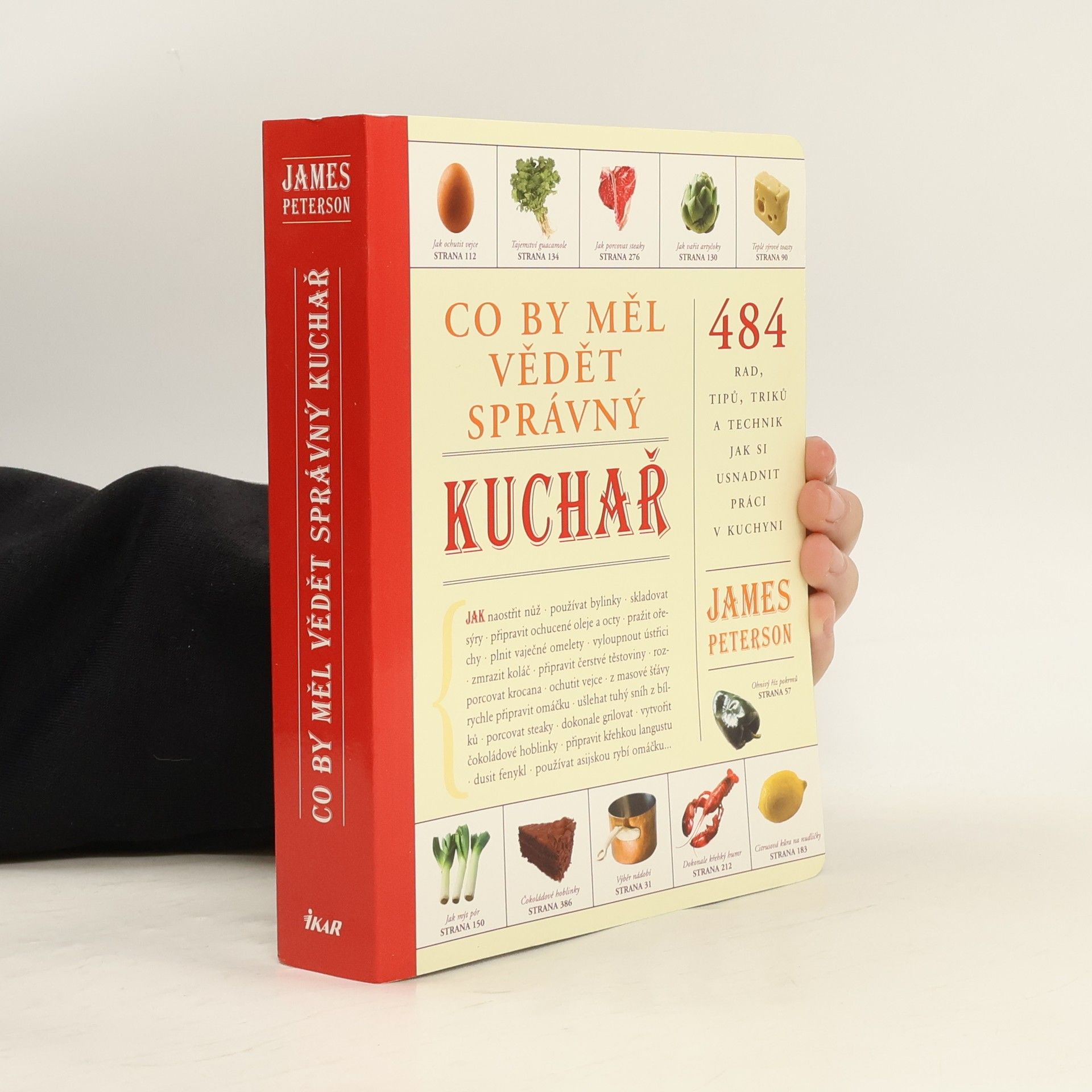 James Peterson Co by měl vědět správný kuchař : 484 rad, tipů, triků a technik jak si usnadnit práci v kuchyni