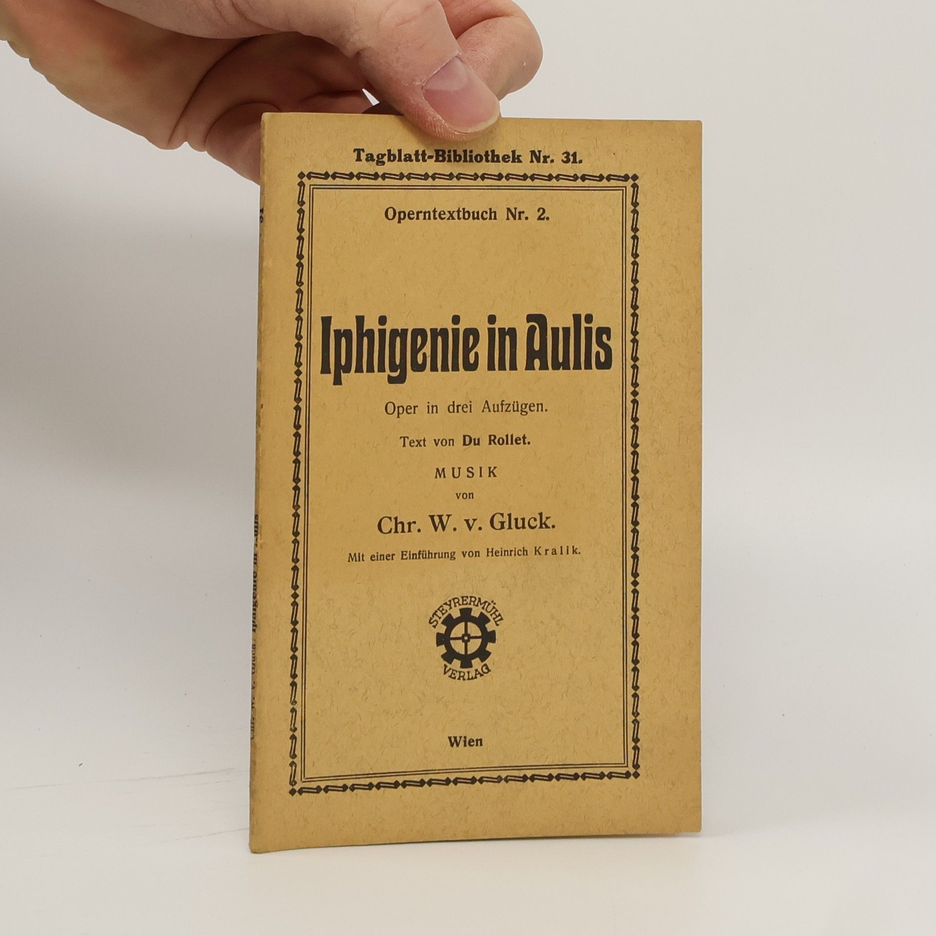 Christian W. Glück Iphigenie in Aulis